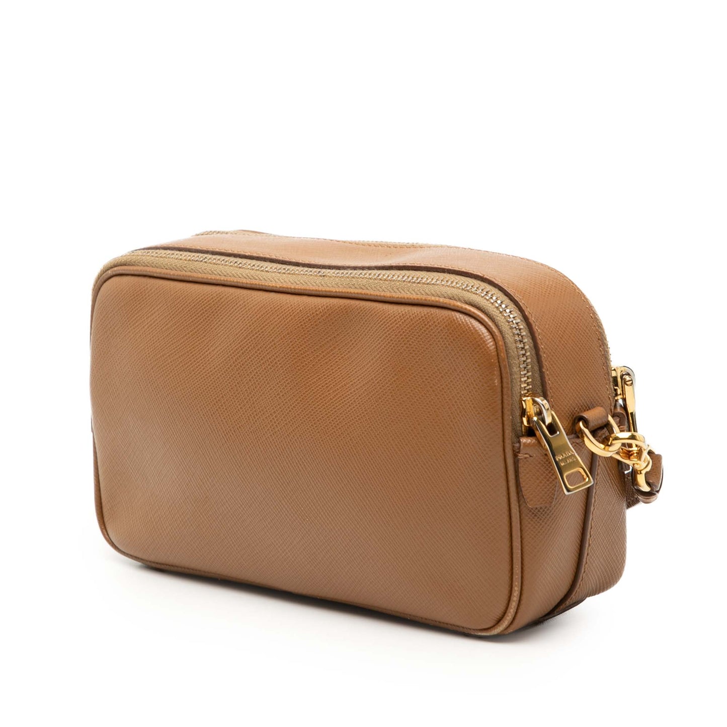 Prada Mini Saffiano Double Zip Crossbody