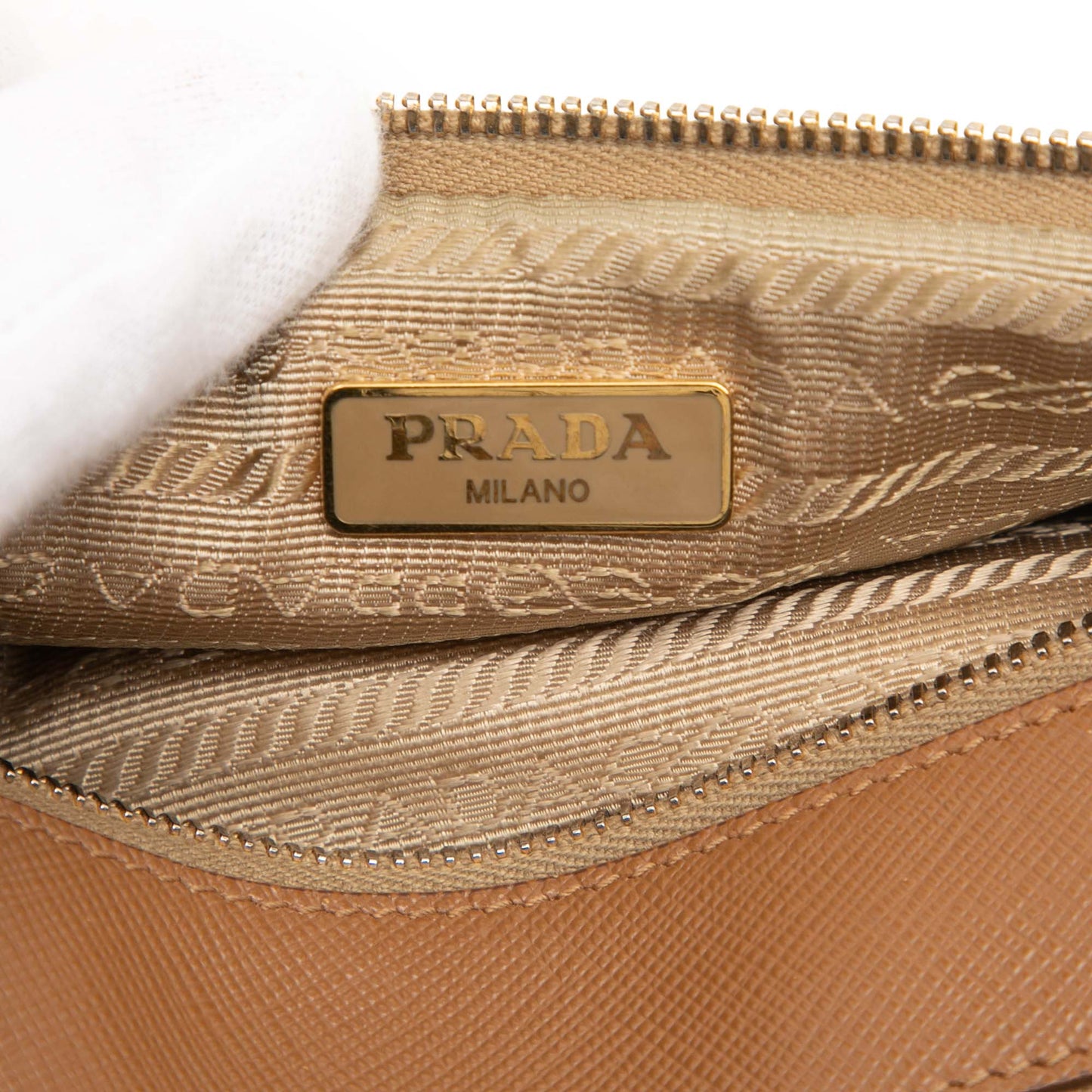 Prada Mini Saffiano Double Zip Crossbody