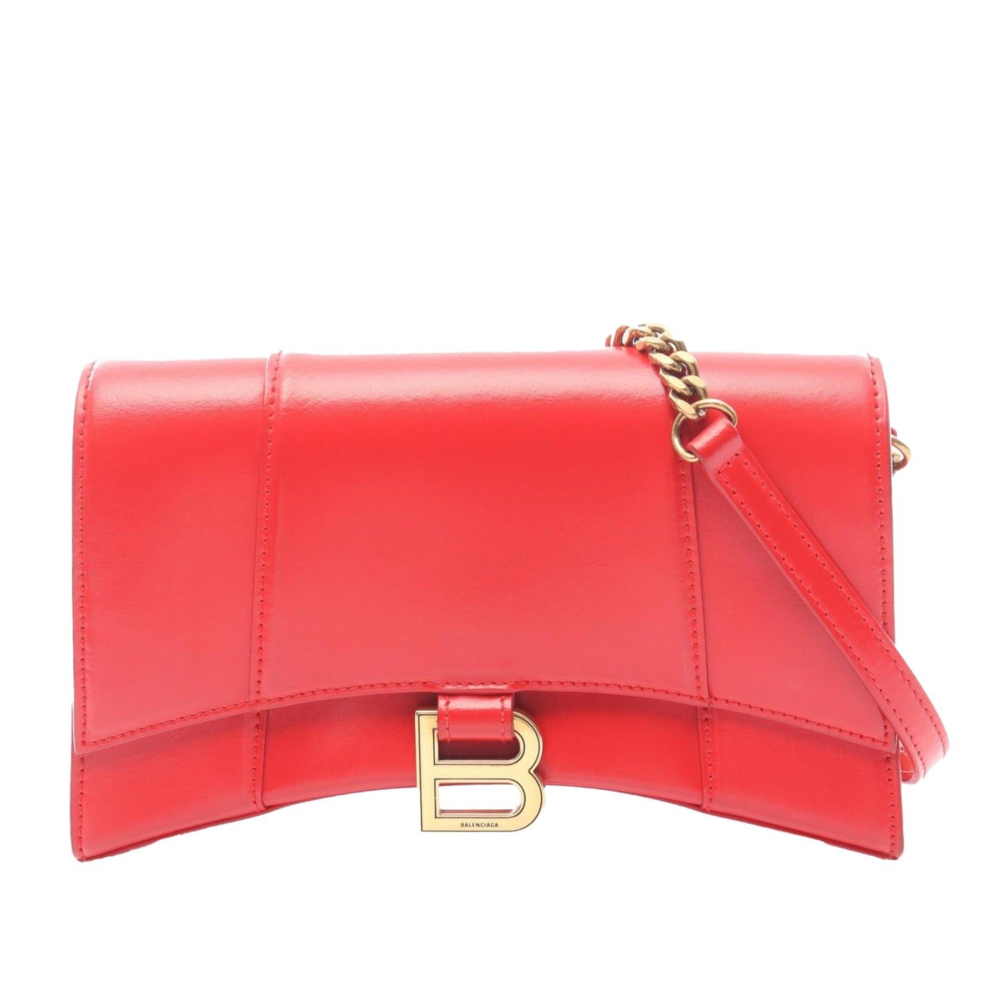 Balenciaga Calfskin Hourglass Wallet On Chain