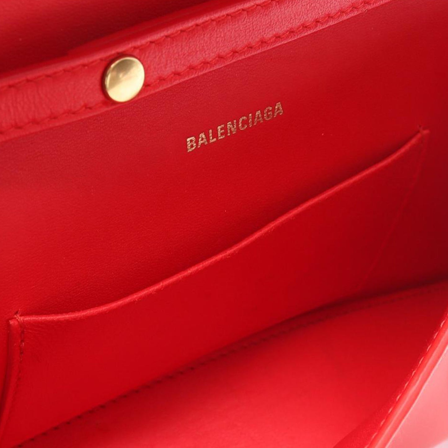 Balenciaga Calfskin Hourglass Wallet On Chain