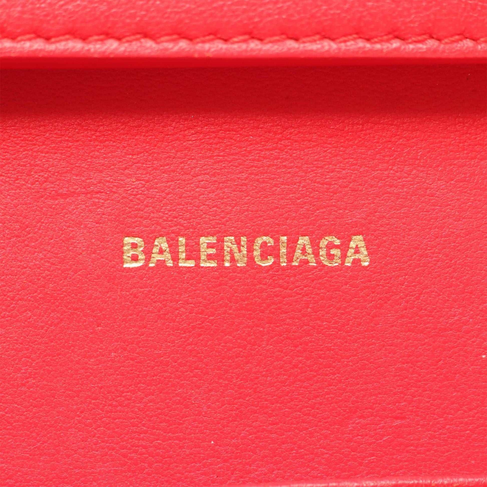 Balenciaga Calfskin Hourglass Wallet On Chain