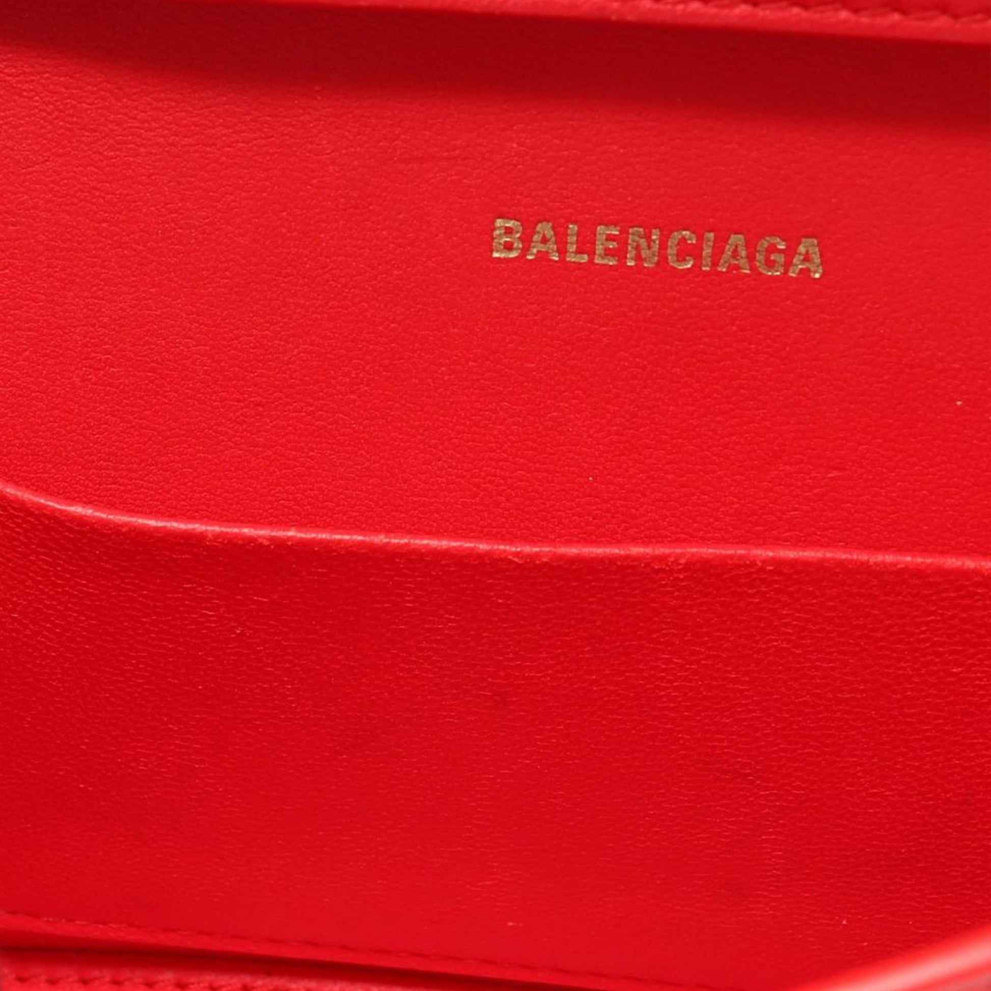 Balenciaga Calfskin Hourglass Wallet On Chain