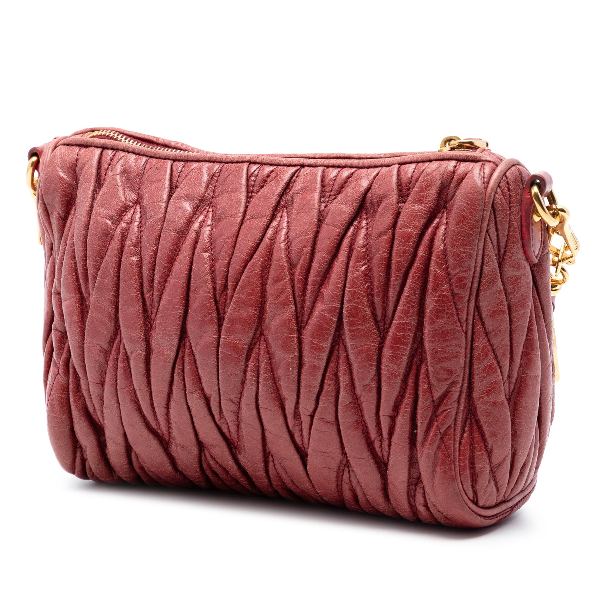 Miu Miu Matelasse Leather Shoulder Bag