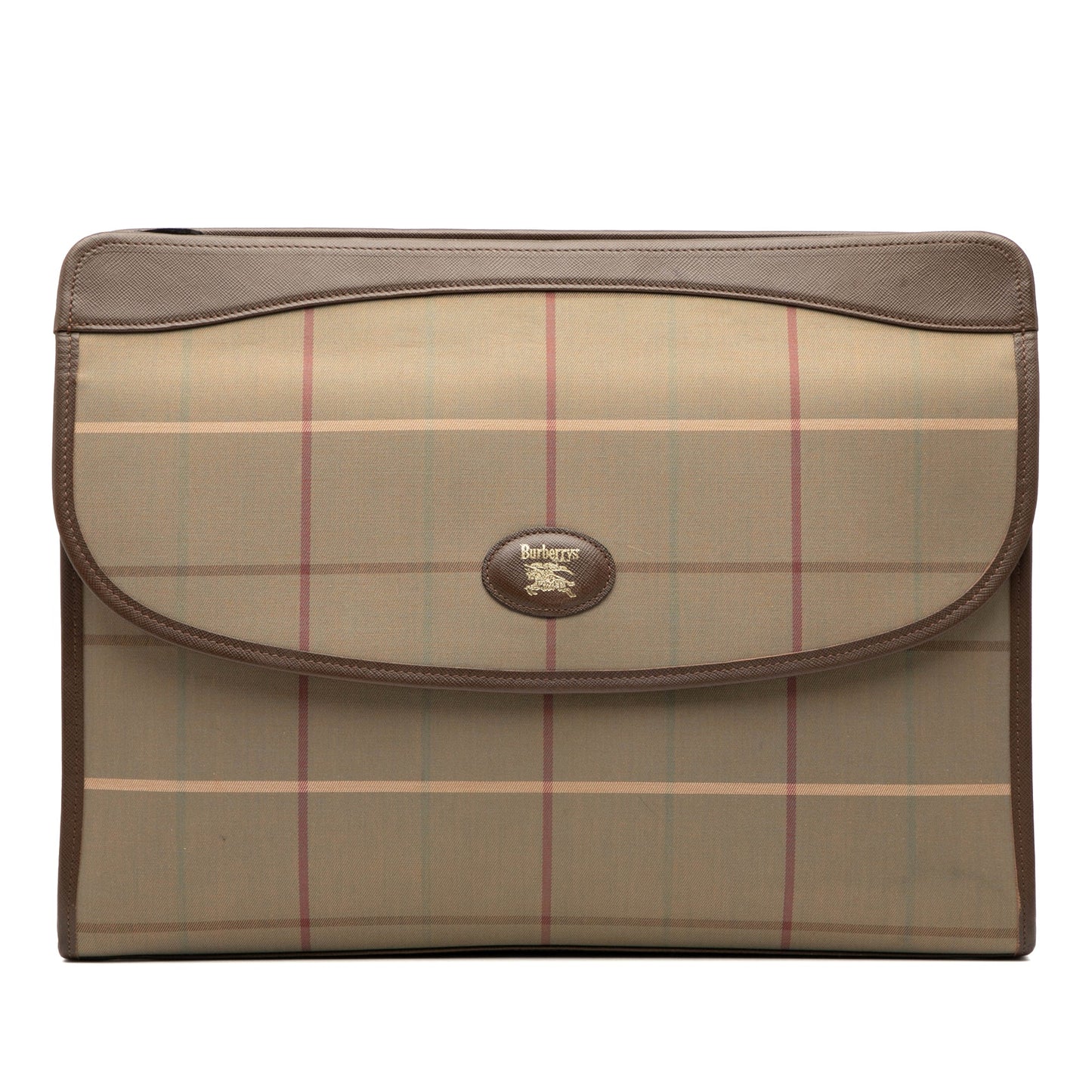 Burberry Vintage Check Canvas Clutch