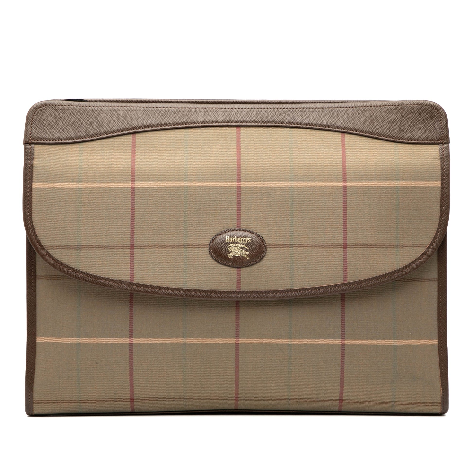 Burberry Vintage Check Canvas Clutch