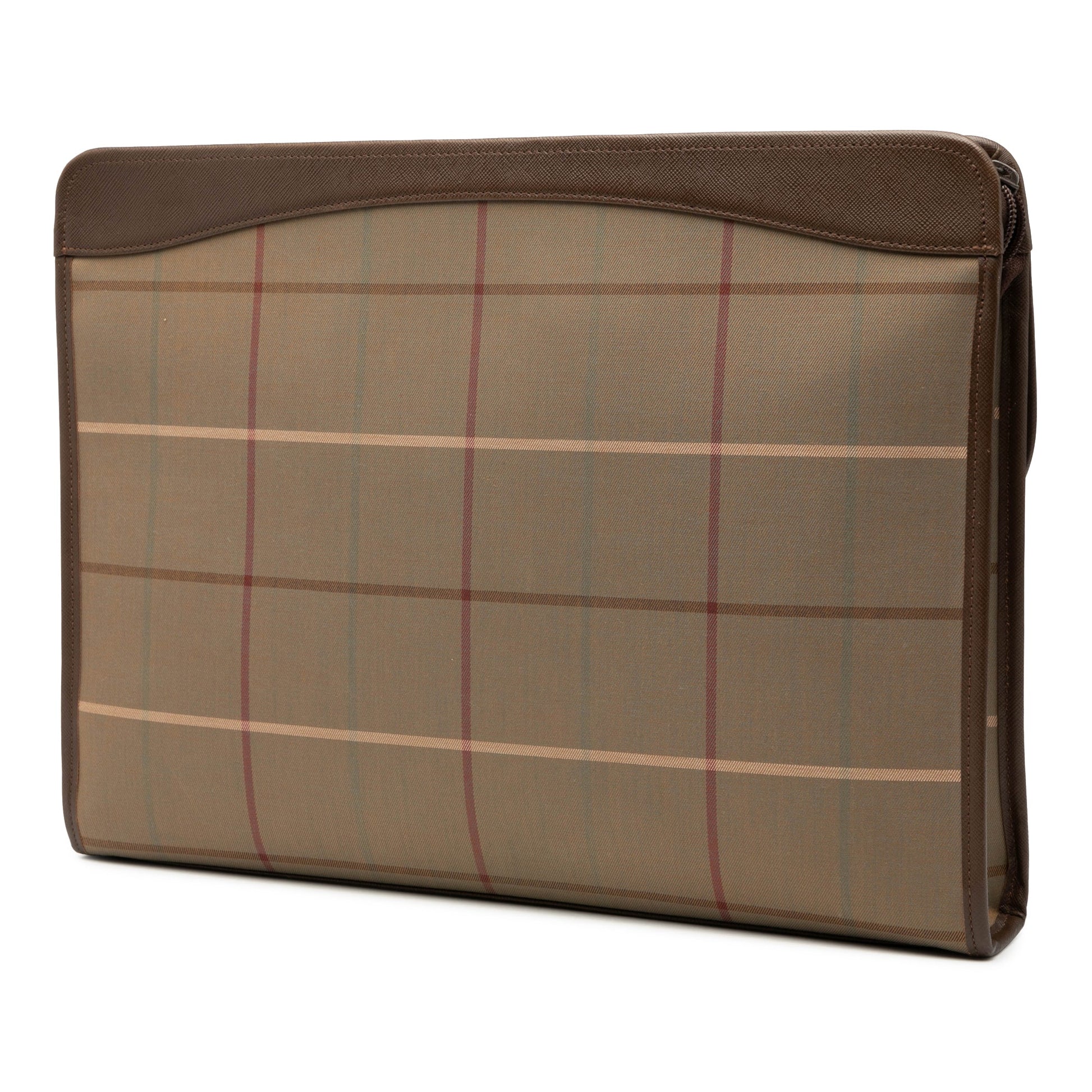Burberry Vintage Check Canvas Clutch