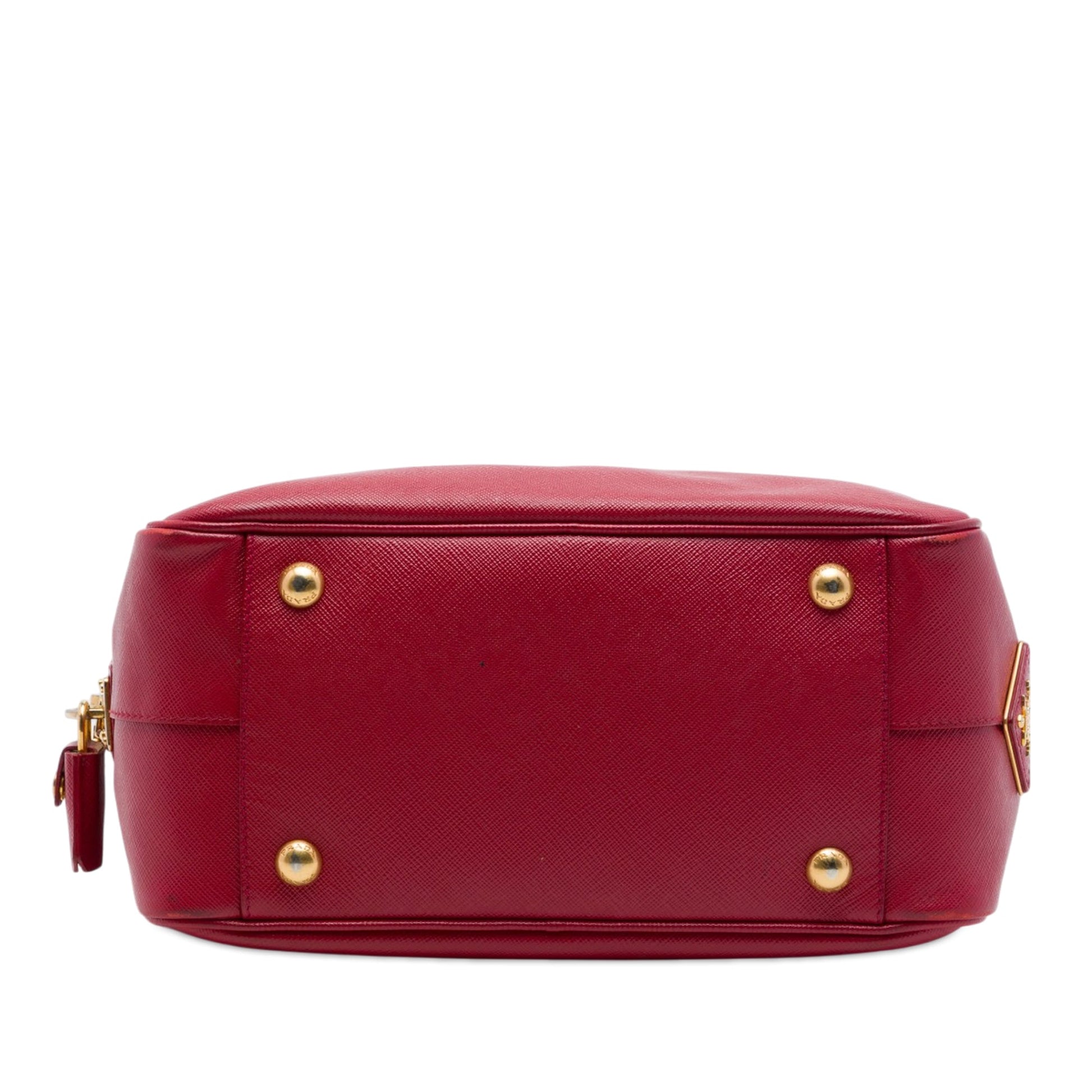Prada Small Saffiano Square Bauletto Satchel