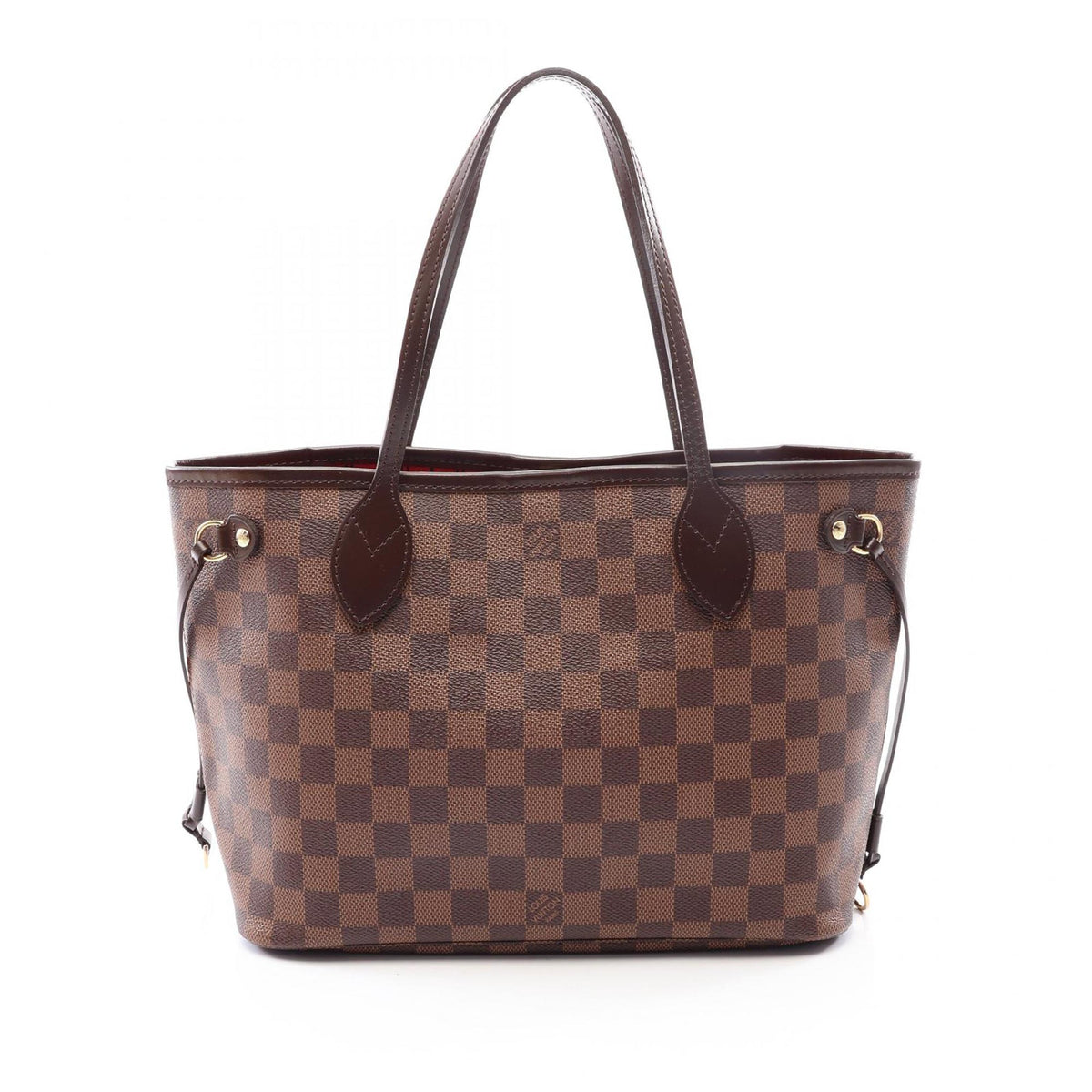 Louis Vuitton Damier Ebene Neverfull PM — Brown