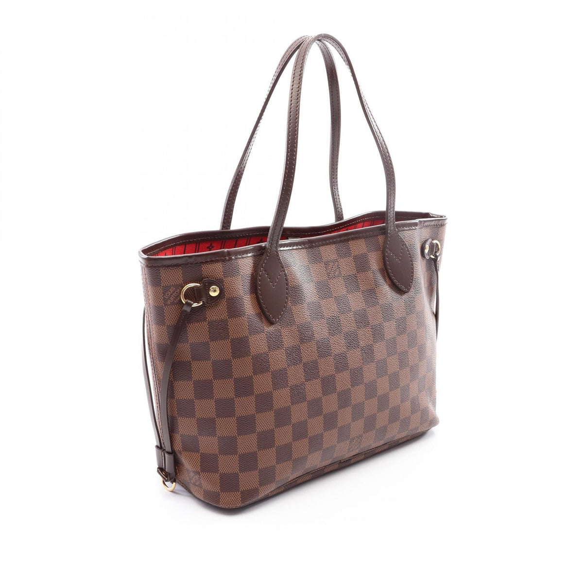 Louis Vuitton Damier Ebene Neverfull PM — Brown
