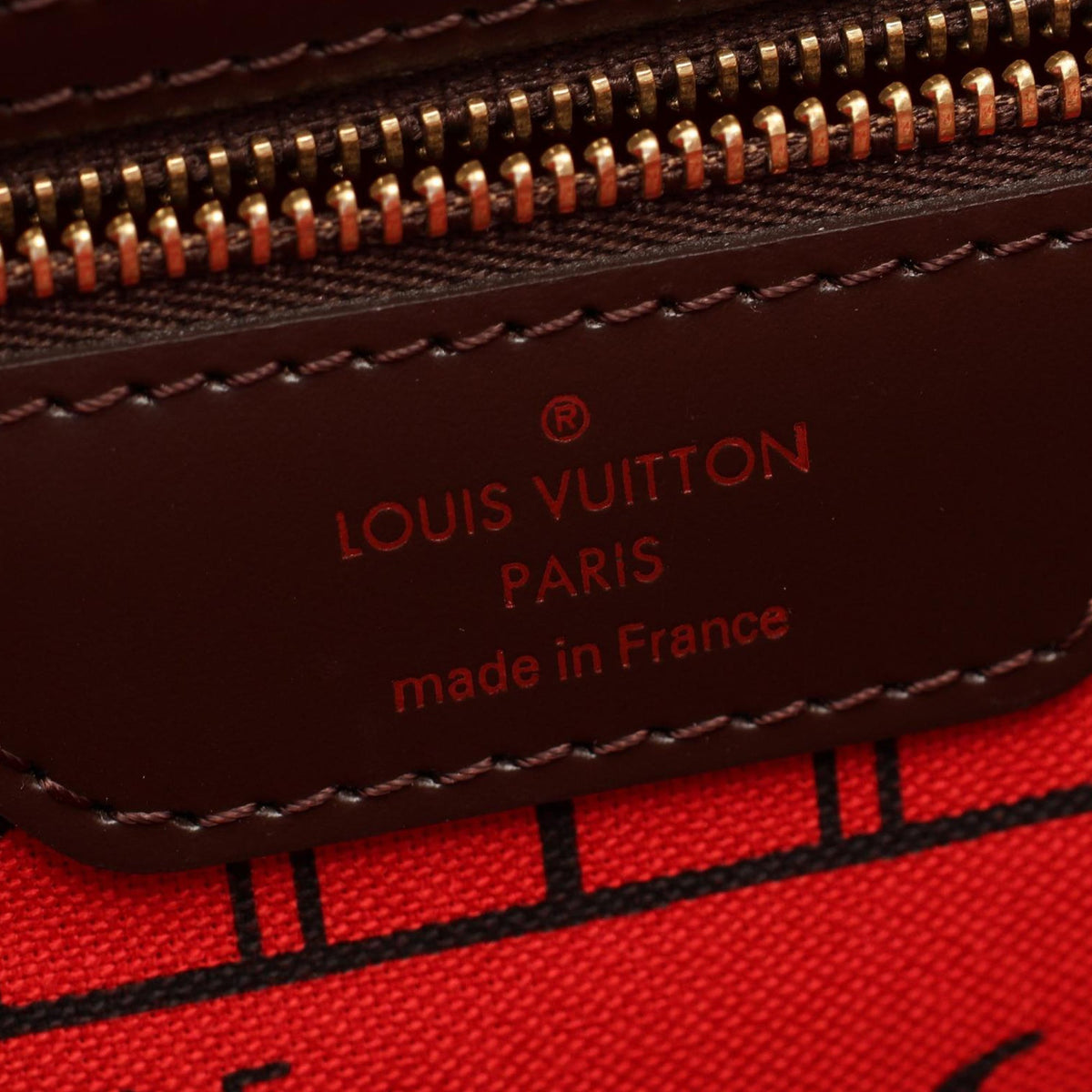 Louis Vuitton Damier Ebene Neverfull PM — Brown