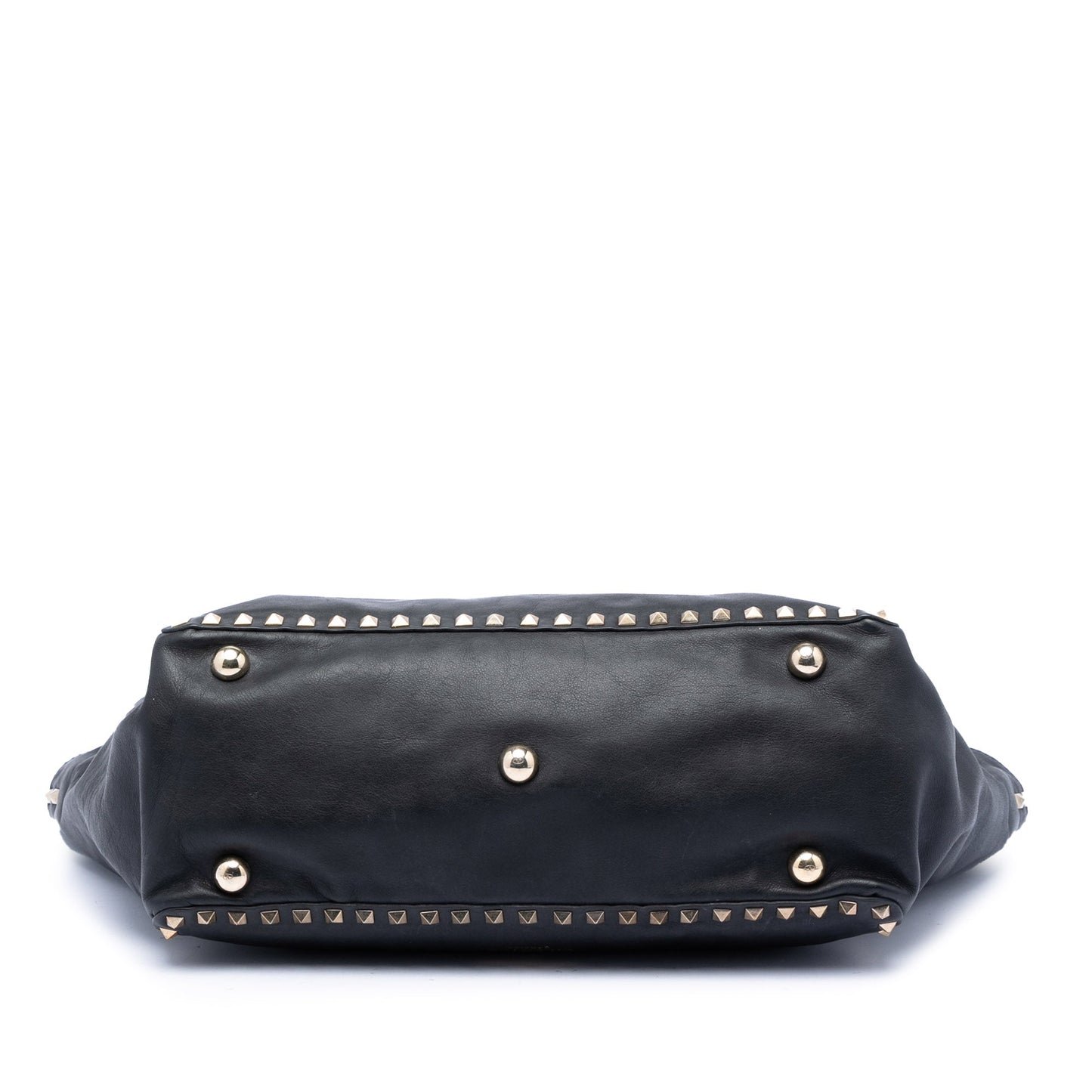 Valentino Medium Leather Rockstud Trapeze Satchel