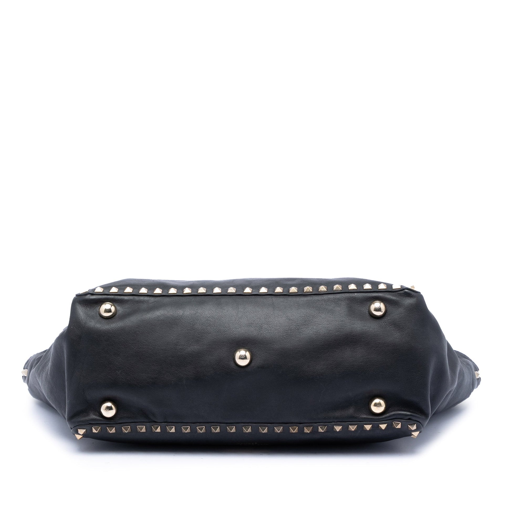 Valentino Medium Leather Rockstud Trapeze Satchel