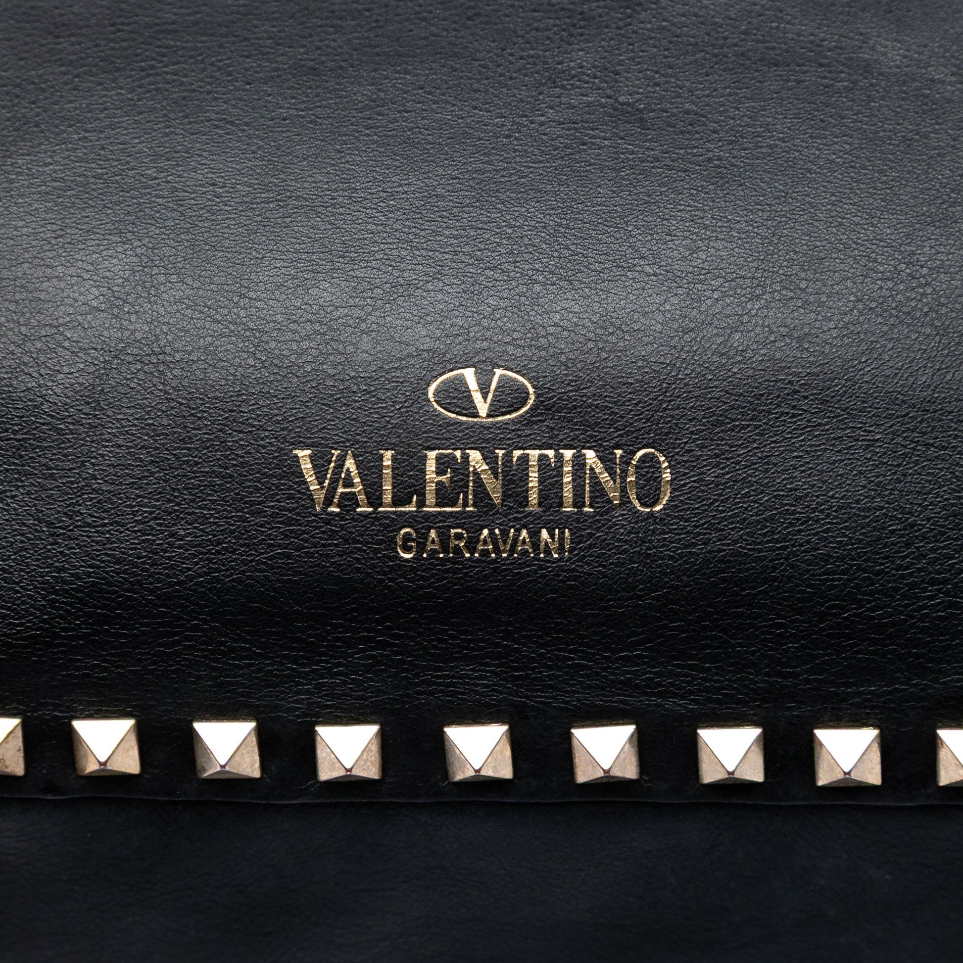 Valentino Medium Leather Rockstud Trapeze Satchel