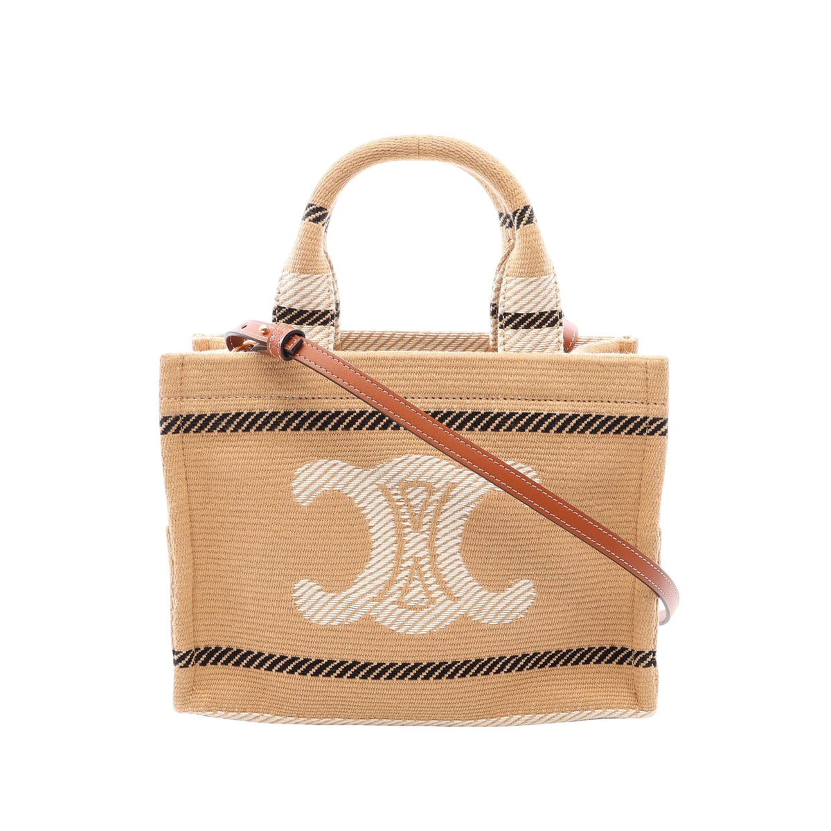 Celine Small Canvas Triomphe Cabas Thais Tote