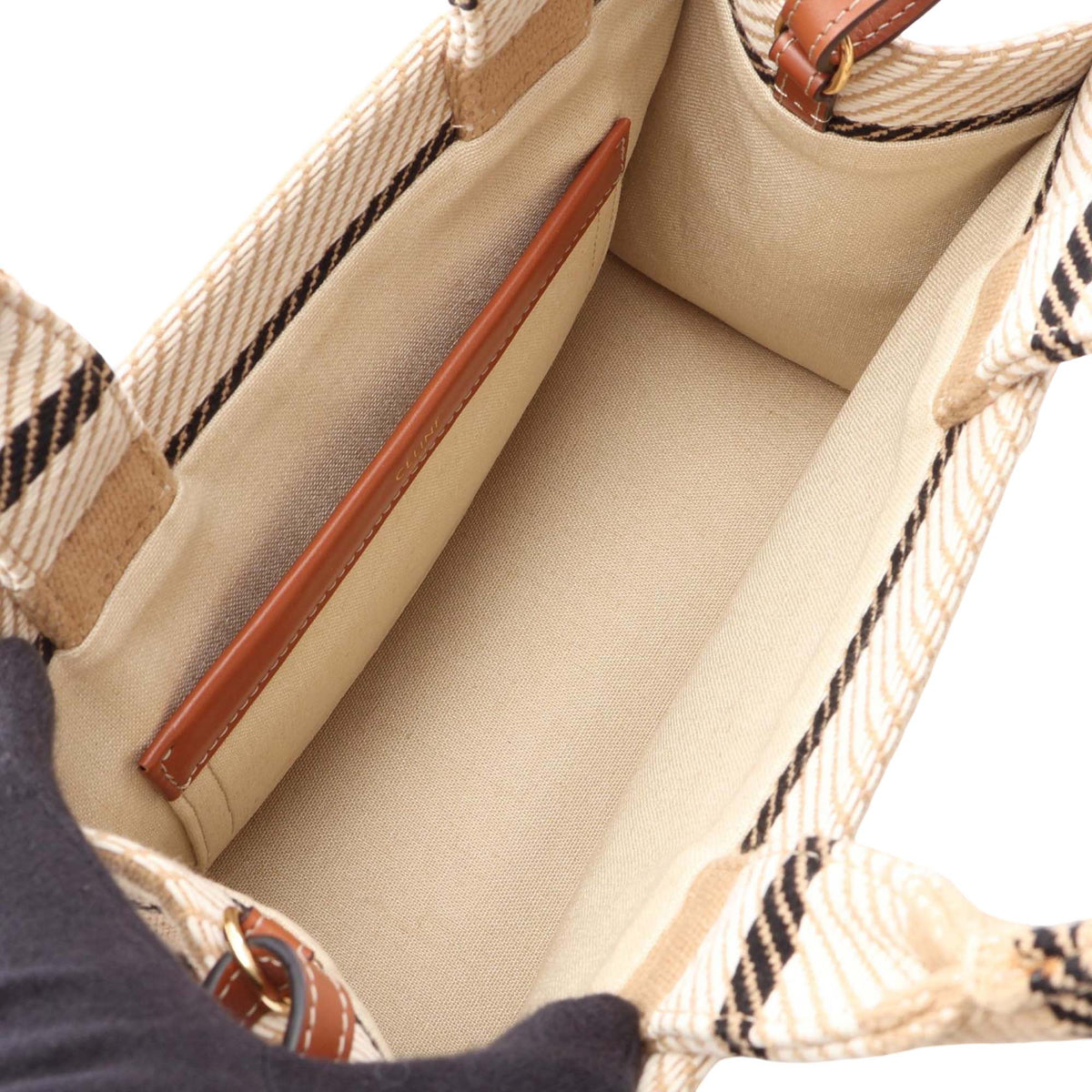 Celine Small Canvas Triomphe Cabas Thais Tote