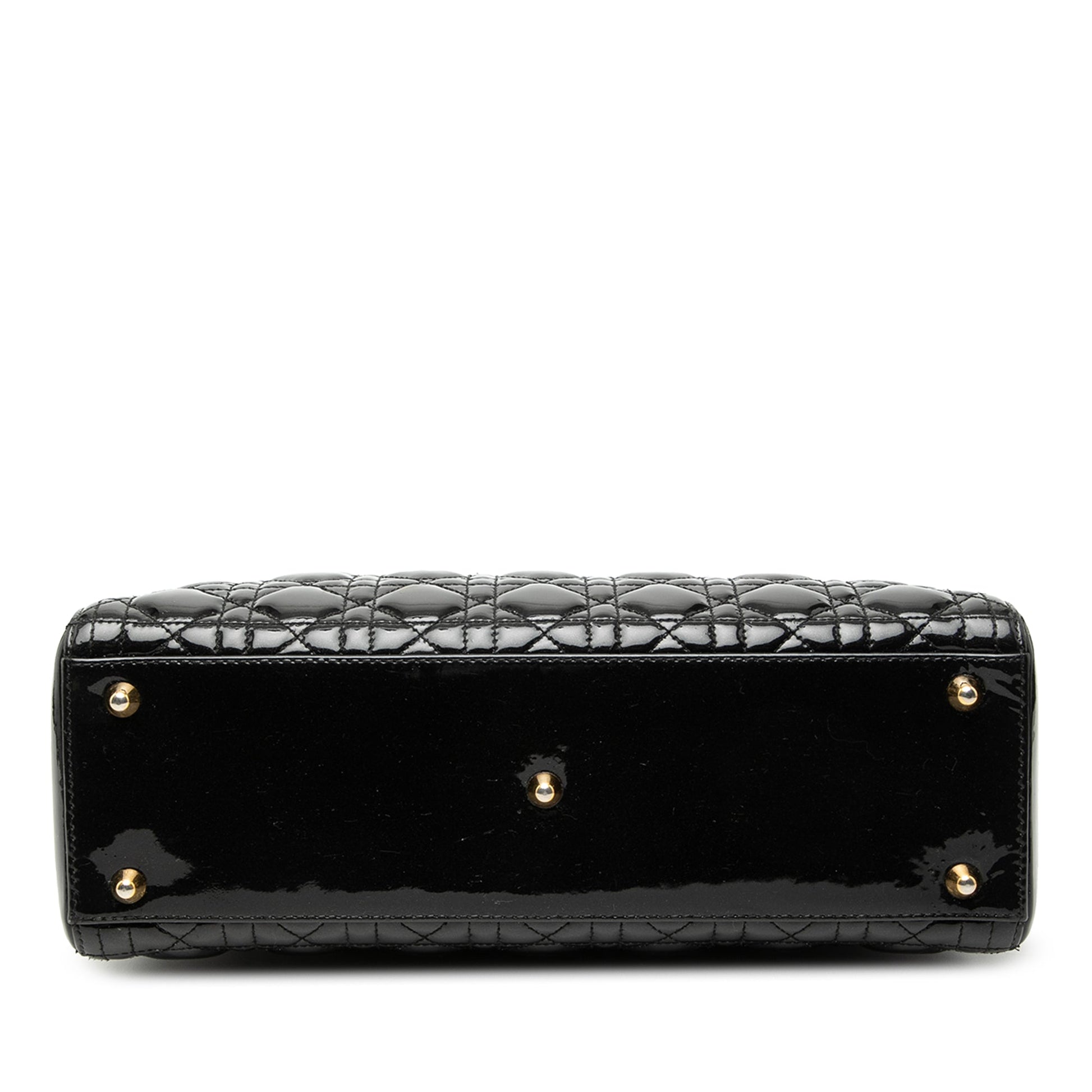 Dior Large Patent Cannage Lady Dior