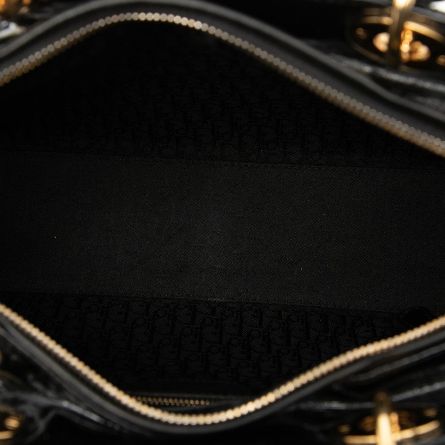 Dior Large Patent Cannage Lady Dior