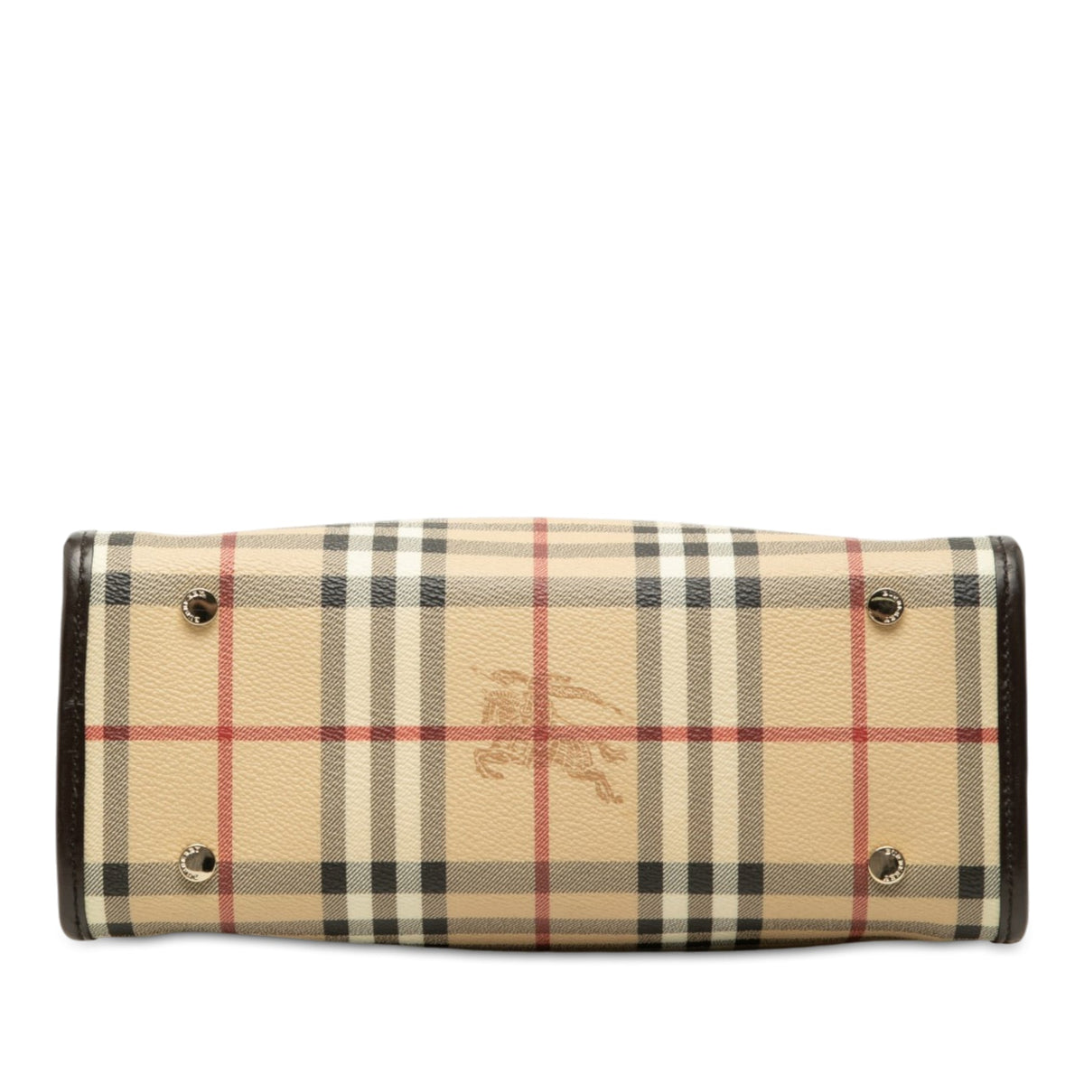 Burberry Haymarket Check Coated Canvas Handbag