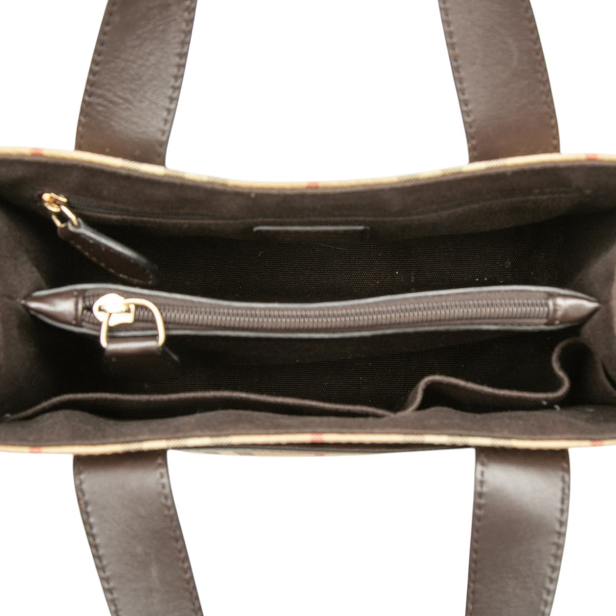Burberry Haymarket Check Coated Canvas Handbag