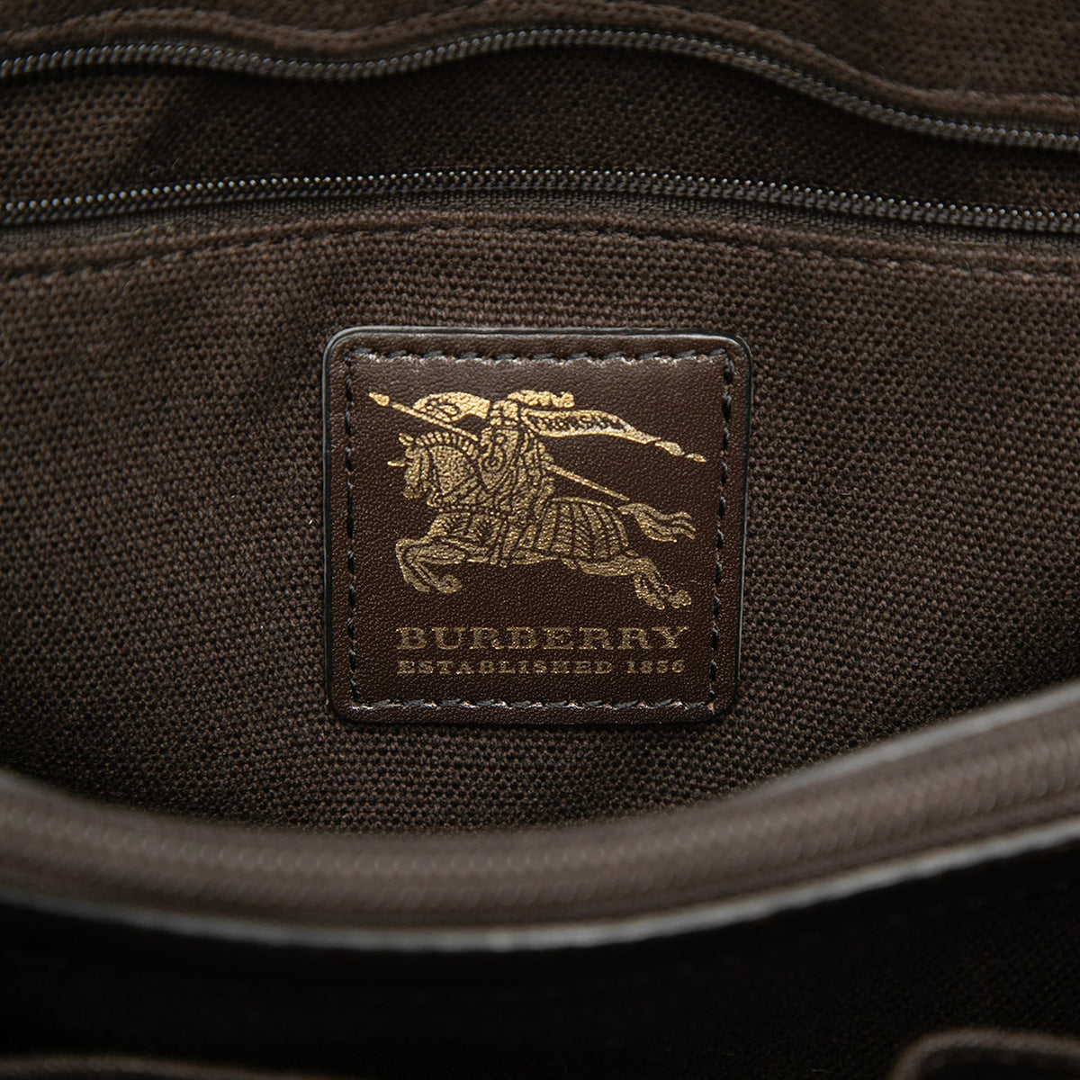 Burberry Haymarket Check Coated Canvas Handbag