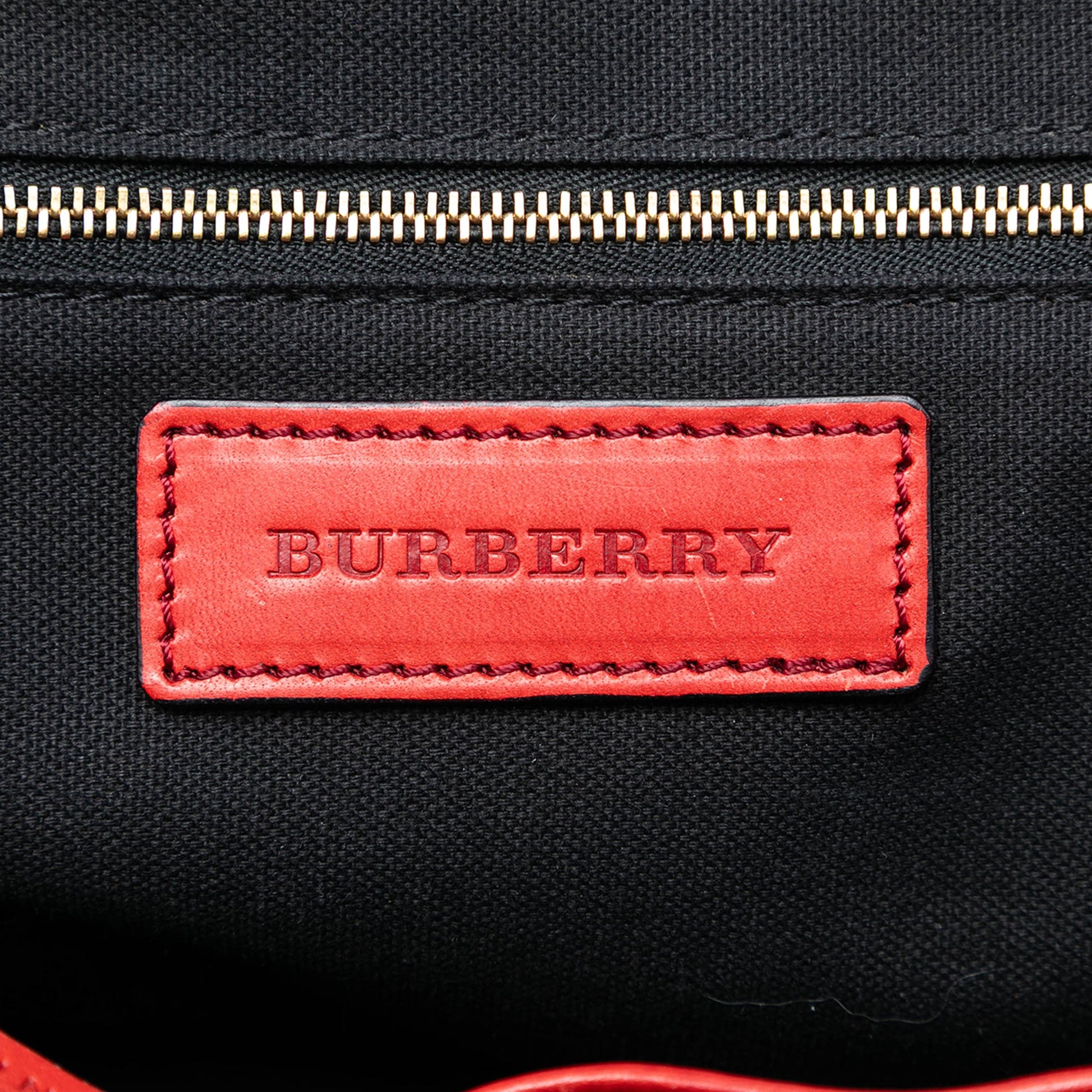 Burberry Small Leather Trimmed House Check Canvas Bridle Orchard Satchel