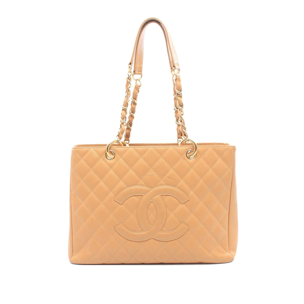 Chanel Caviar Grand Shopping Tote — Brown