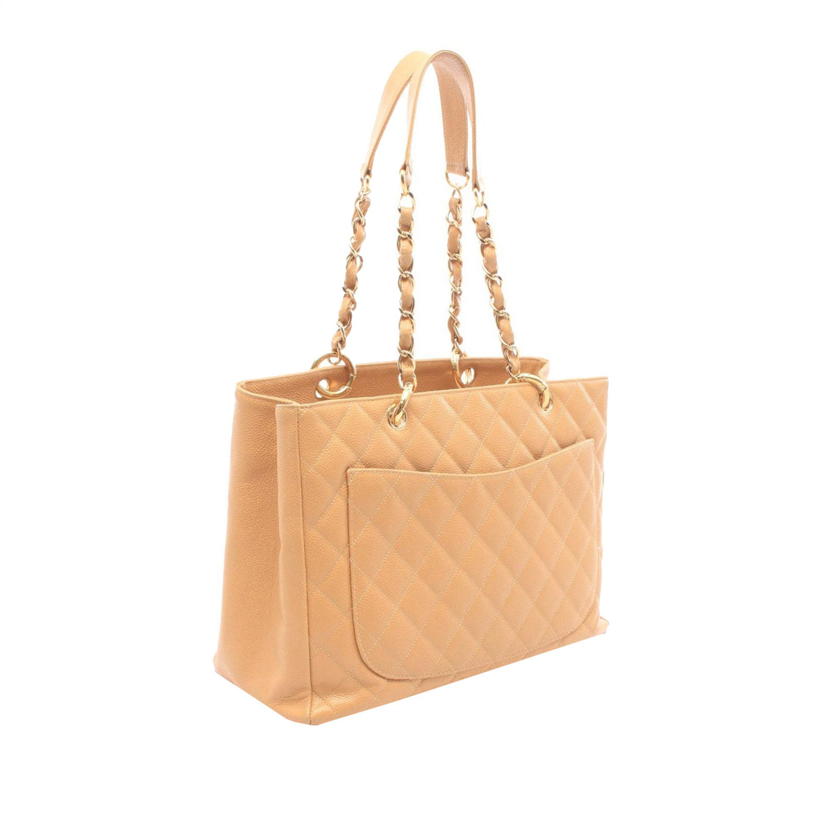 Chanel Caviar Grand Shopping Tote — Brown