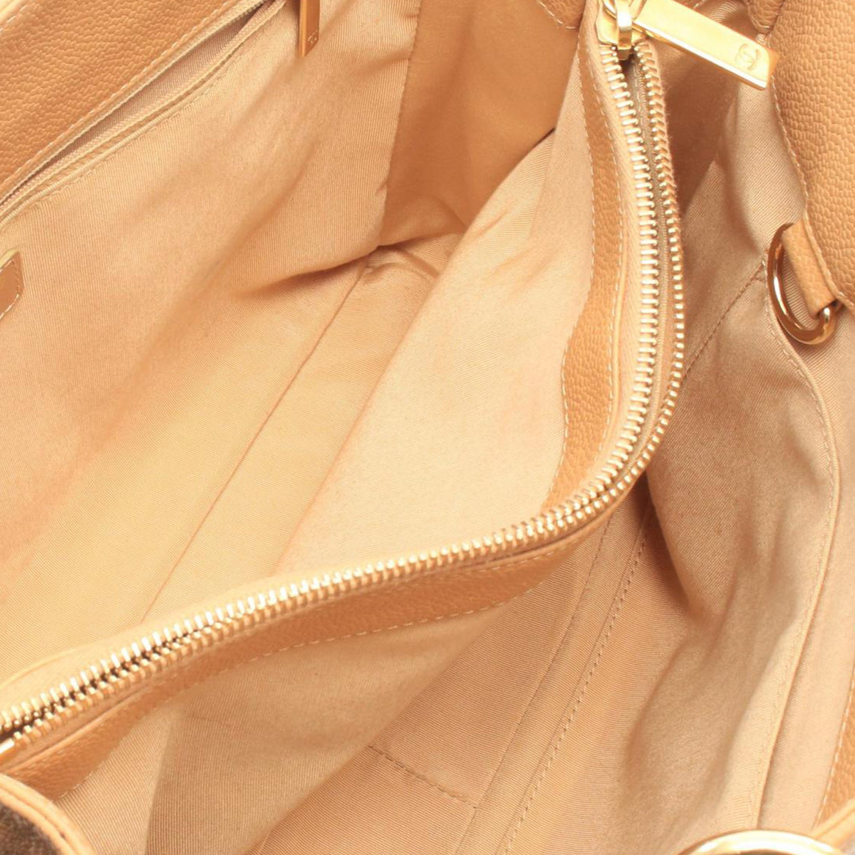 Chanel Caviar Grand Shopping Tote — Brown