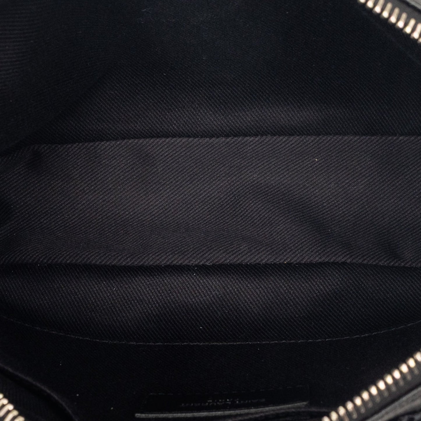 Saint Laurent Woven Raffia and Leather Lou Camera Bag