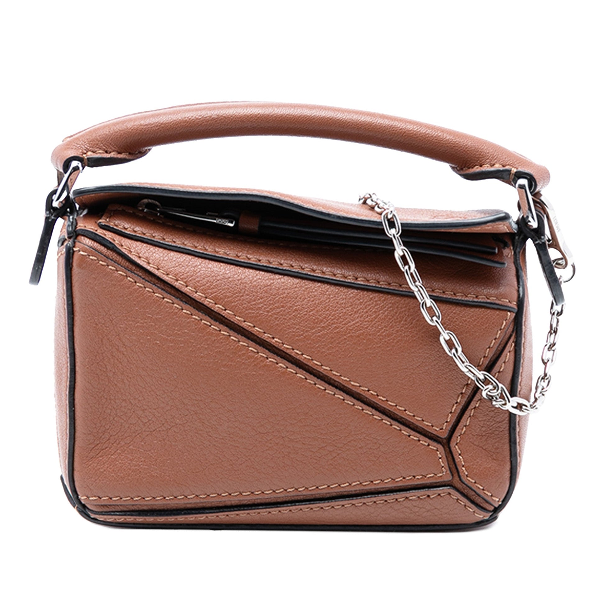 LOEWE Nano Calfskin Puzzle Satchel