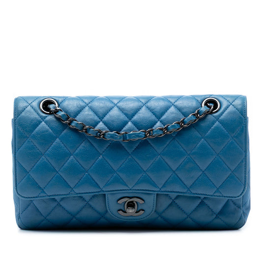 Medium Classic Calfskin Double Flap