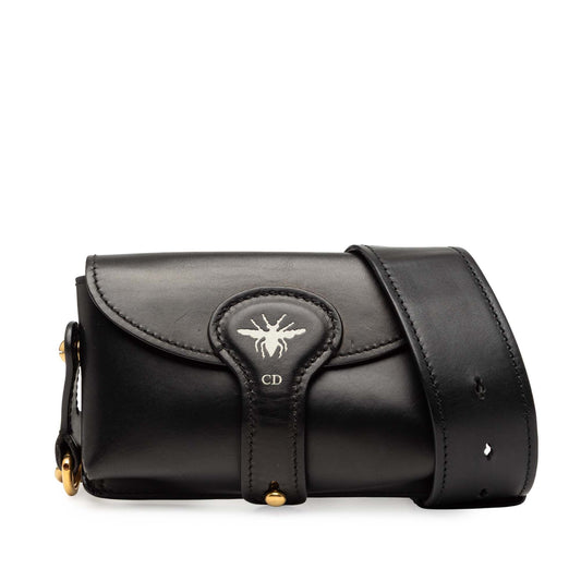 Dior Mini Leather D Bee Saddle Bag