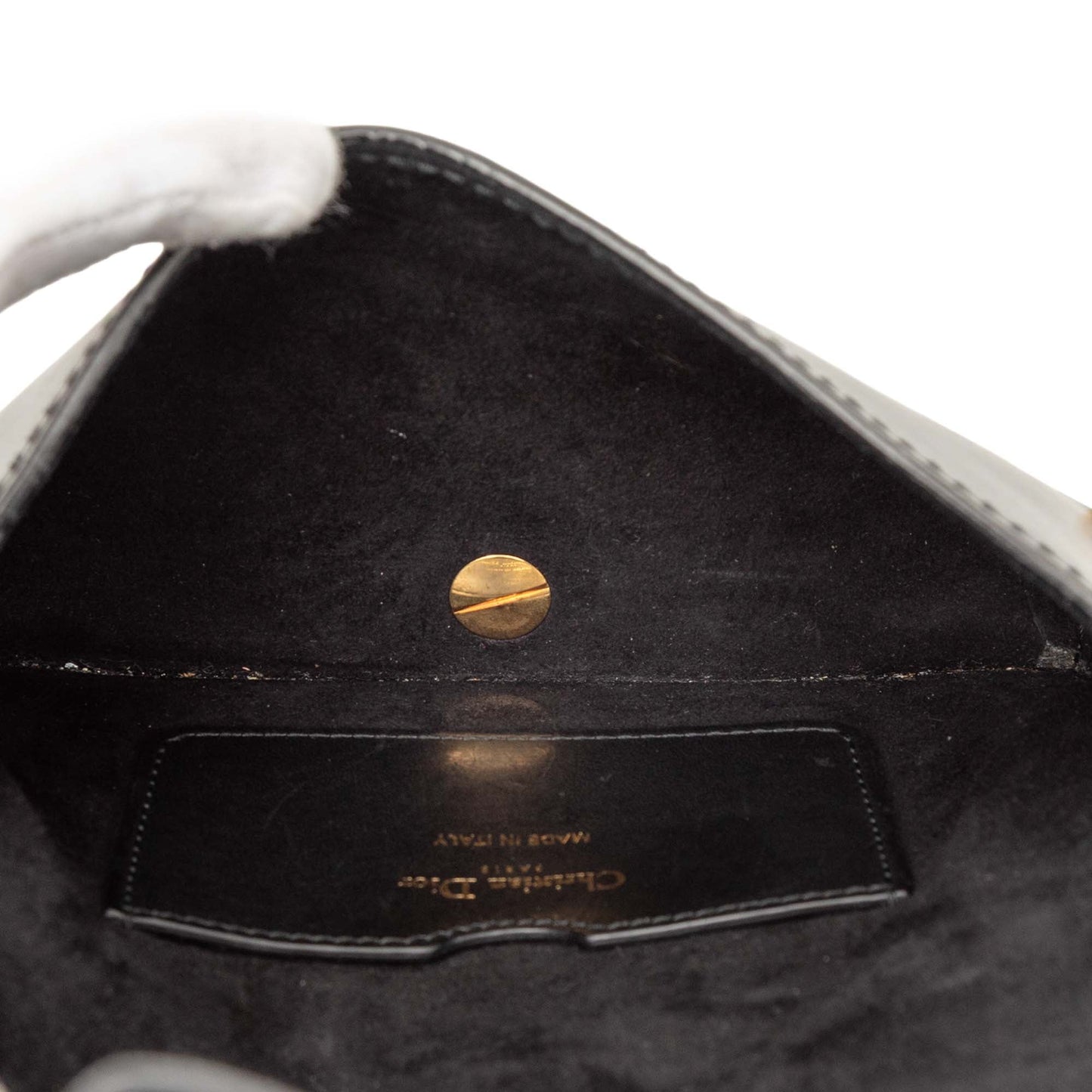 Dior Mini Leather D Bee Saddle Bag