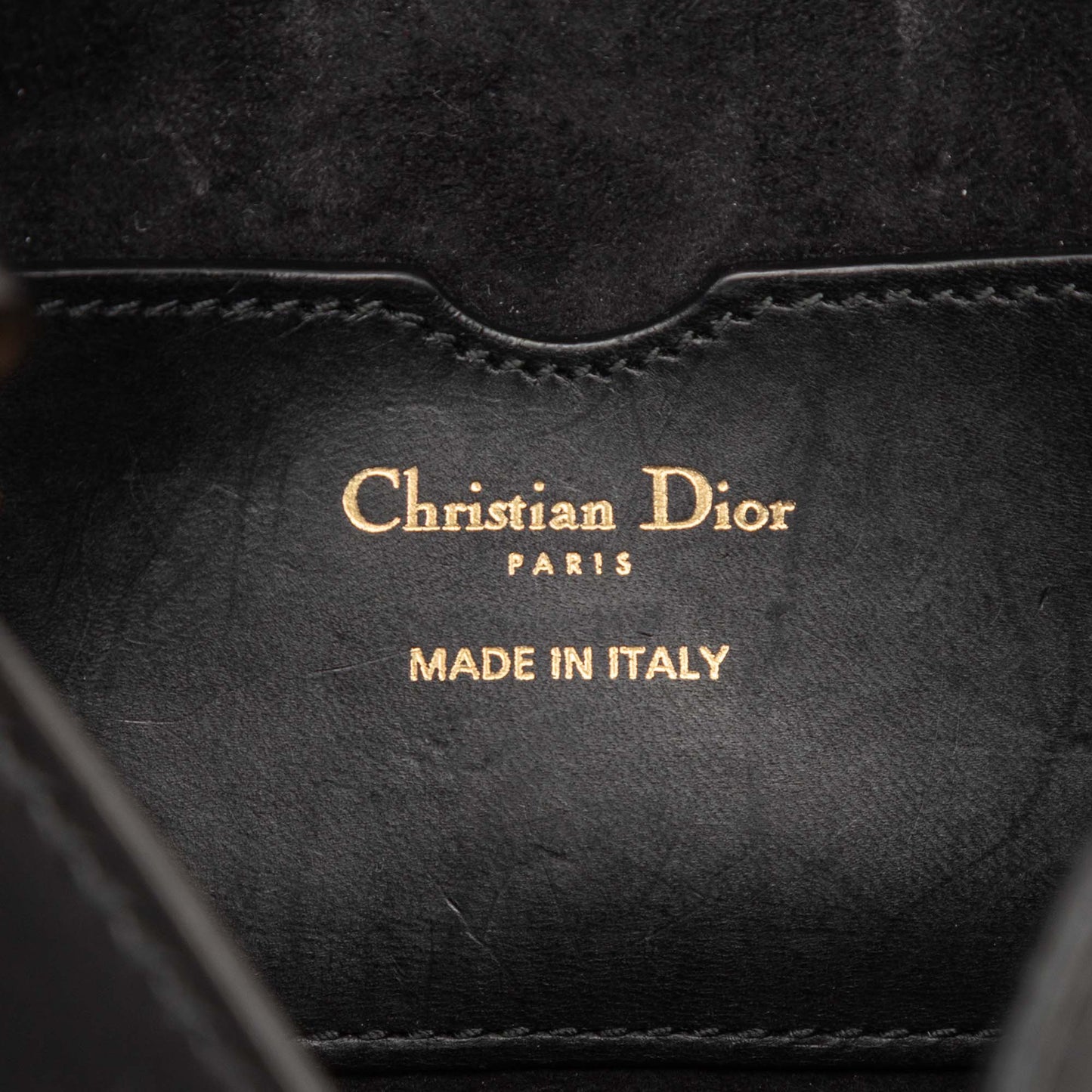 Dior Mini Leather D Bee Saddle Bag