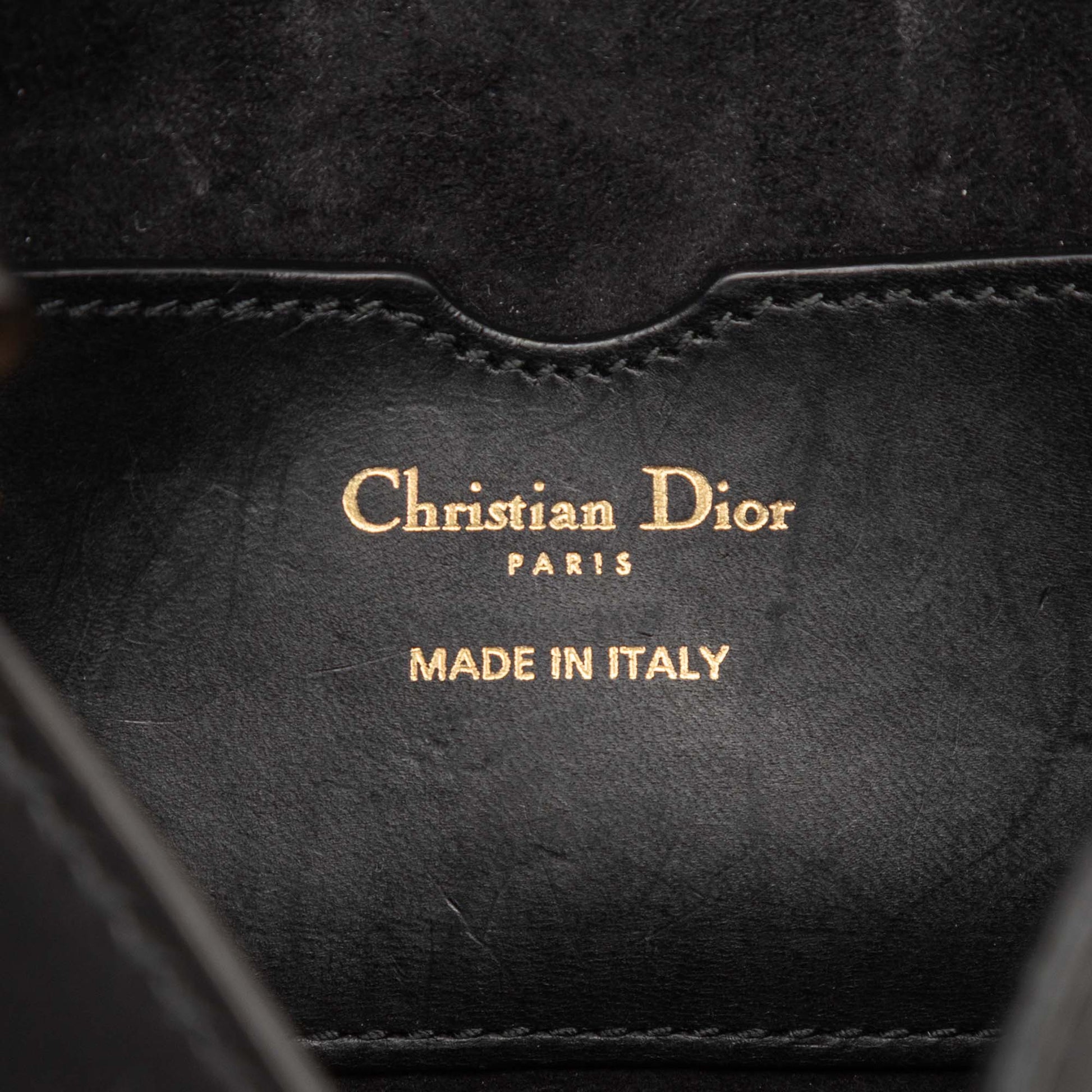 Dior Mini Leather D Bee Saddle Bag