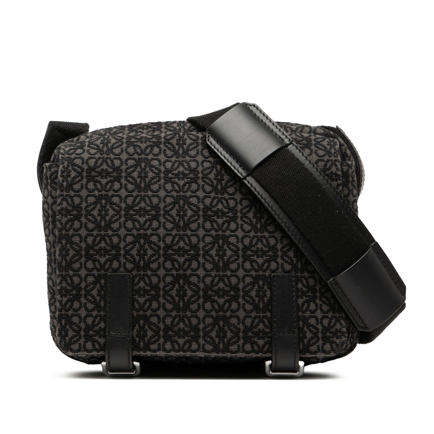 LOEWE XS Anagram Canvas Military Messenger Bag