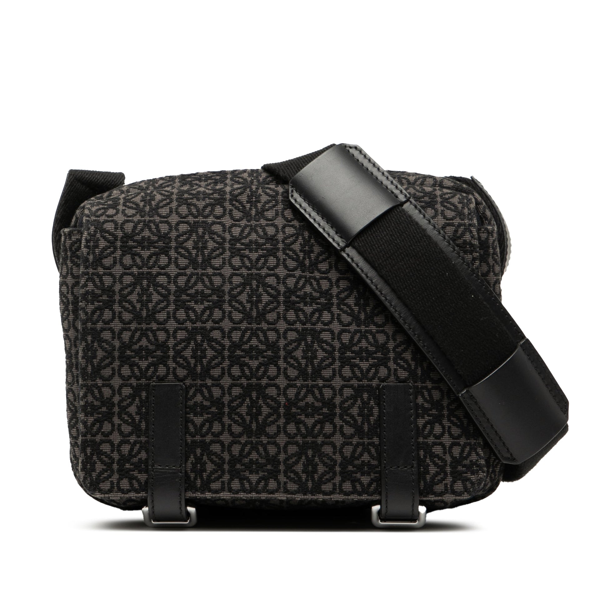 LOEWE XS Anagram Canvas Military Messenger Bag