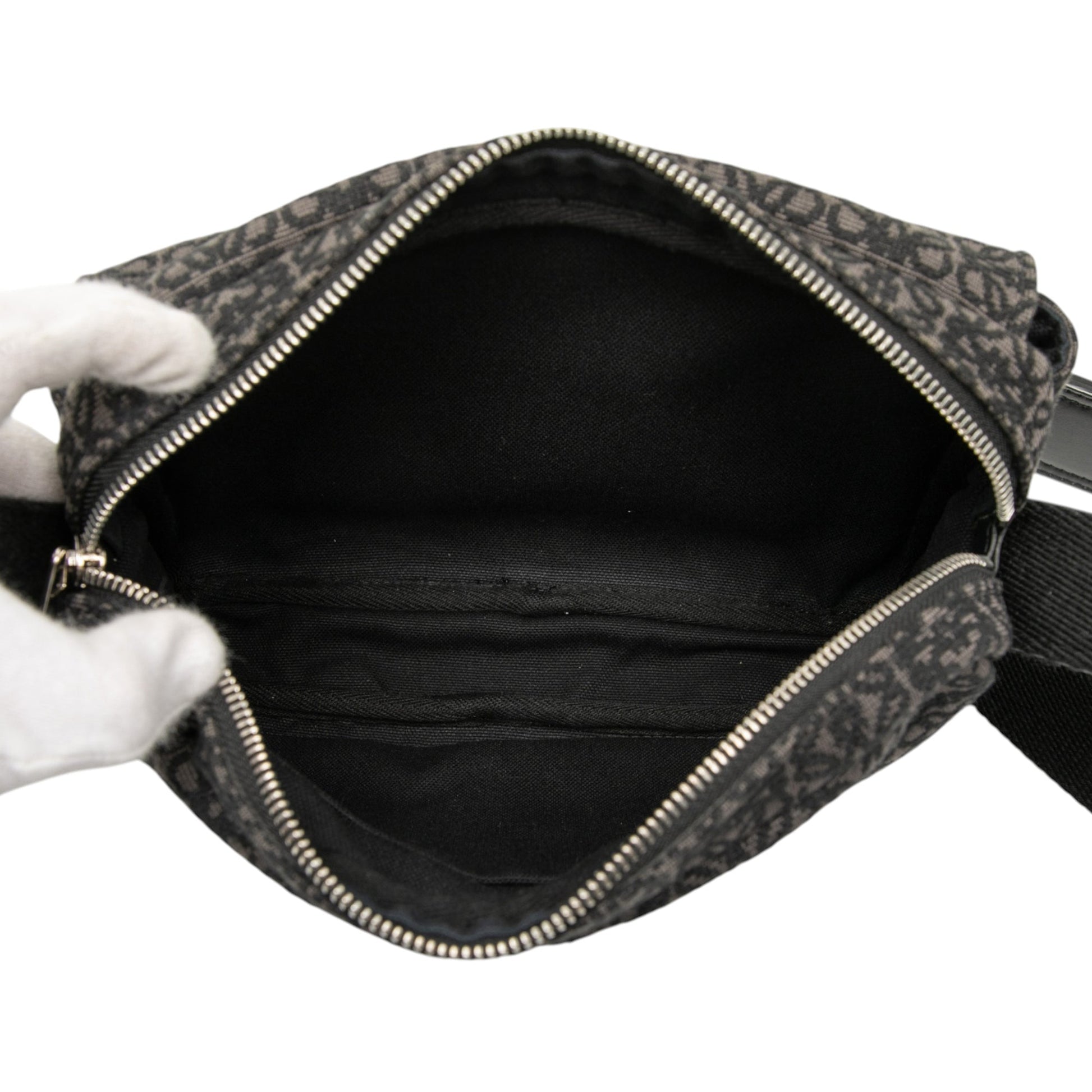 LOEWE XS Anagram Canvas Military Messenger Bag