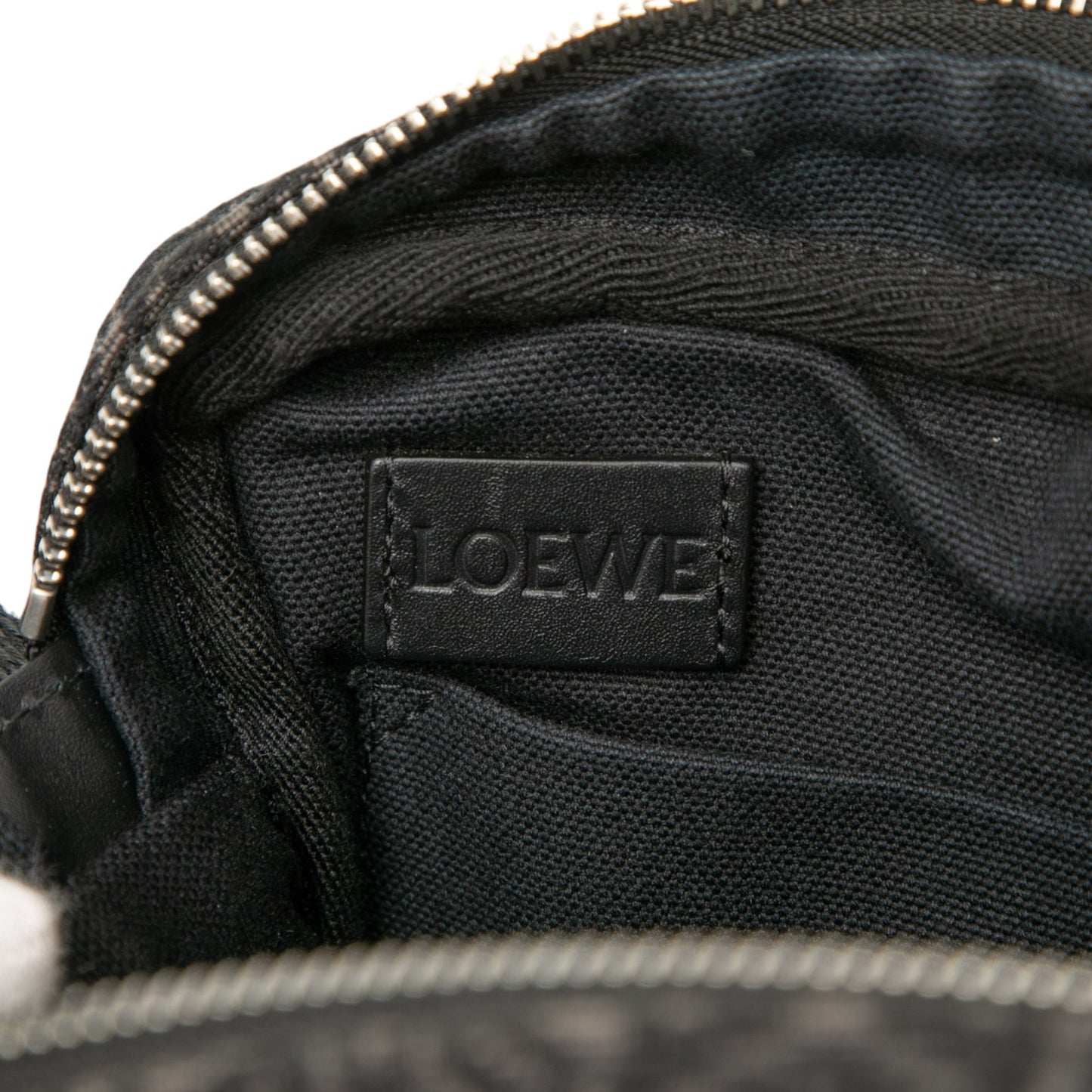 LOEWE XS Anagram Canvas Military Messenger Bag