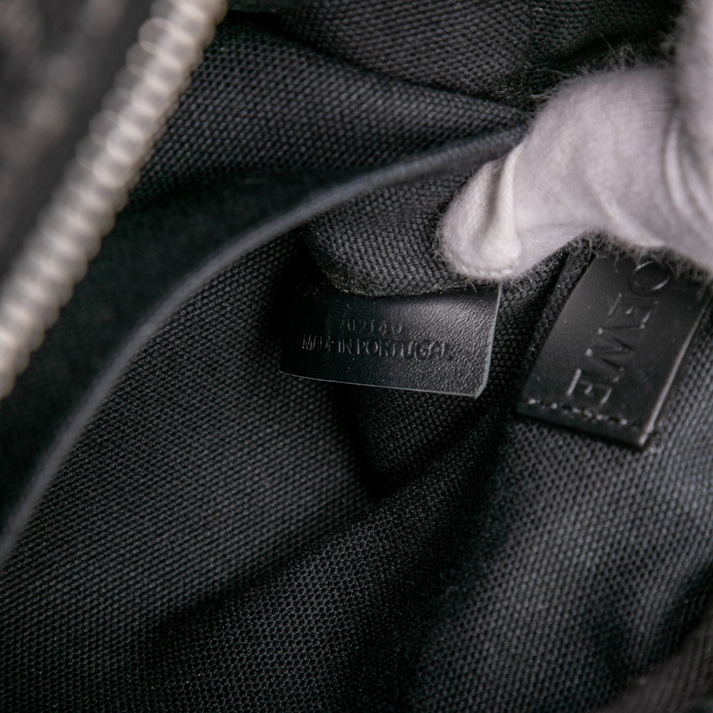 LOEWE XS Anagram Canvas Military Messenger Bag