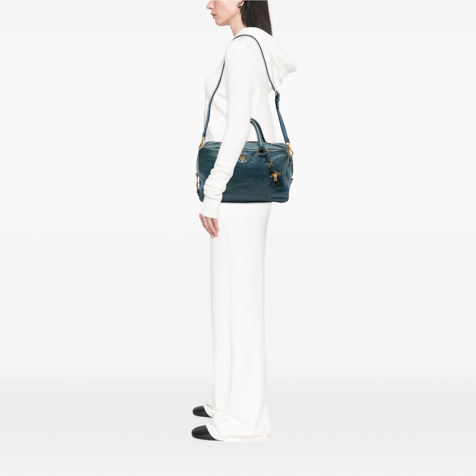 Prada Vitello Shine Satchel