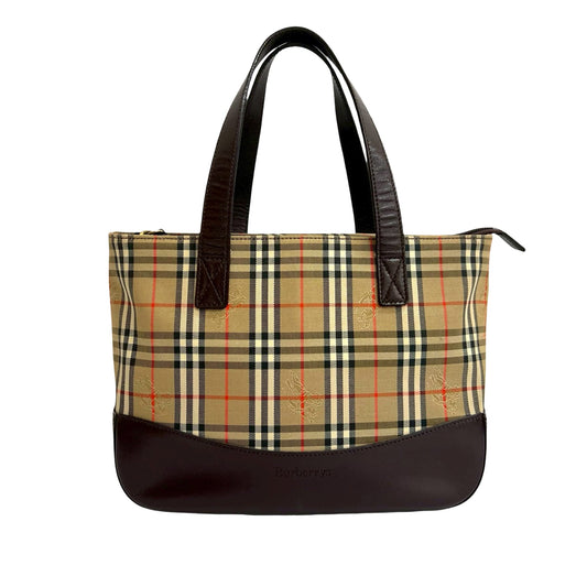 Burberry Haymarket Check Canvas Tote