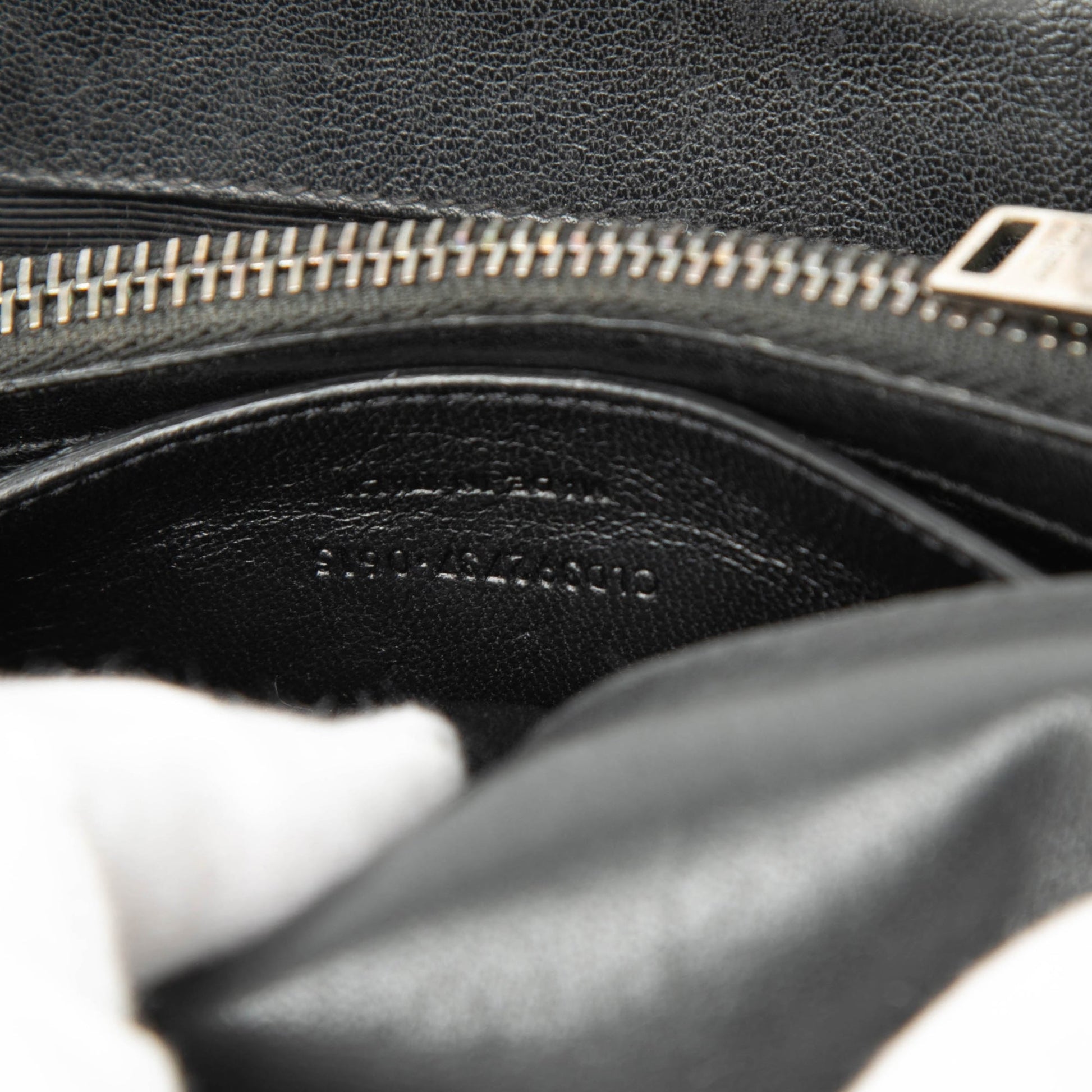 Saint Laurent Medium Chevron Sheepskin Monogram College Satchel