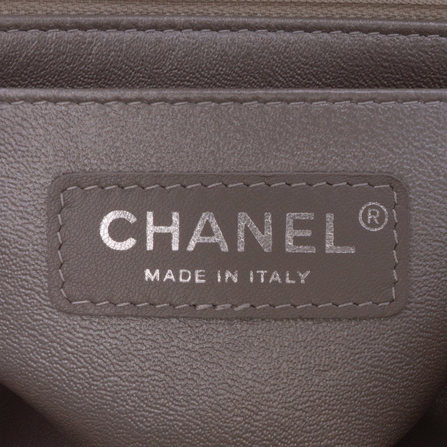 Chanel Mini Square Classic Chevron Iridescent Lambskin Single Flap