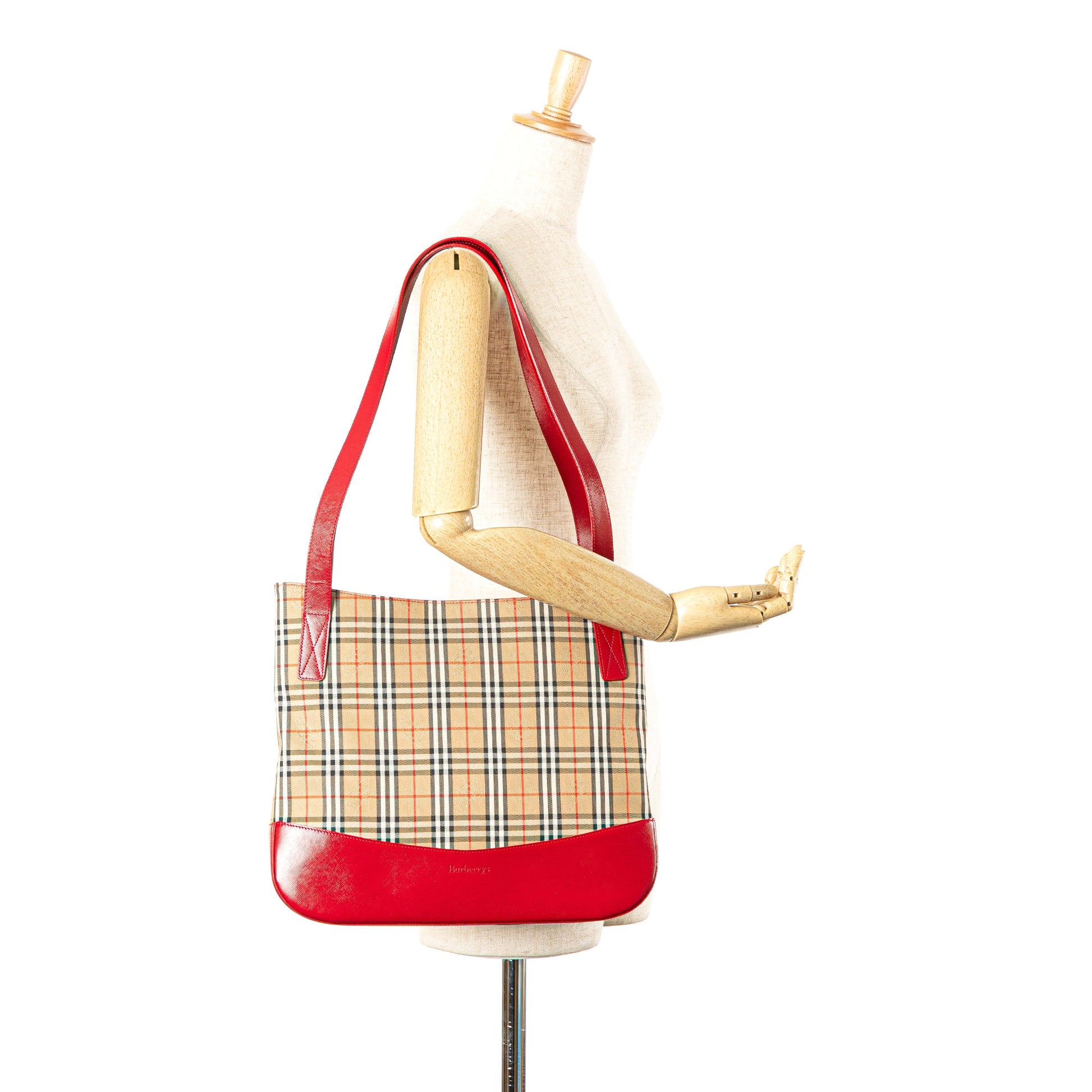 Burberry Haymarket Check Canvas Tote