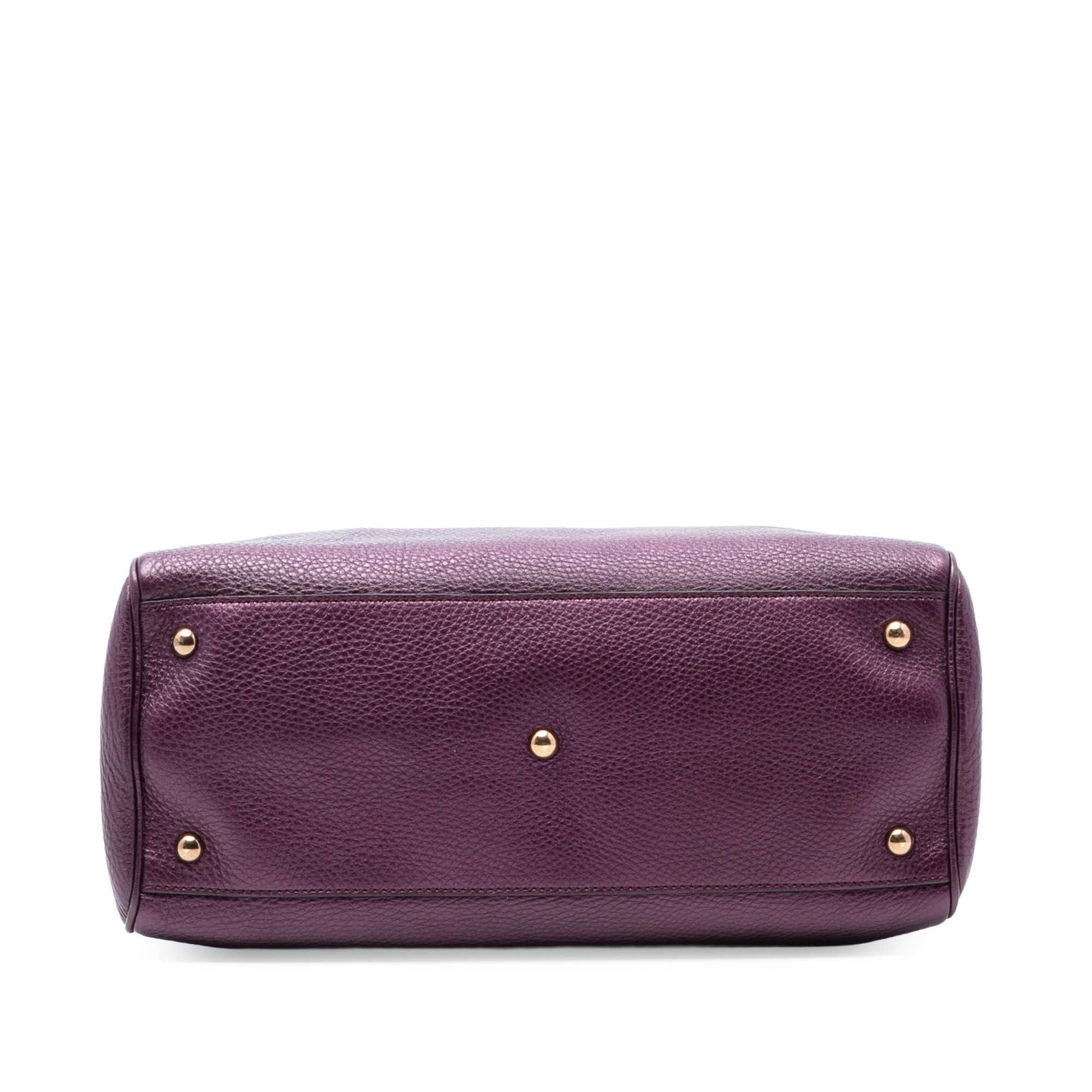 Gucci Medium Calfskin Bamboo Shopper Satchel