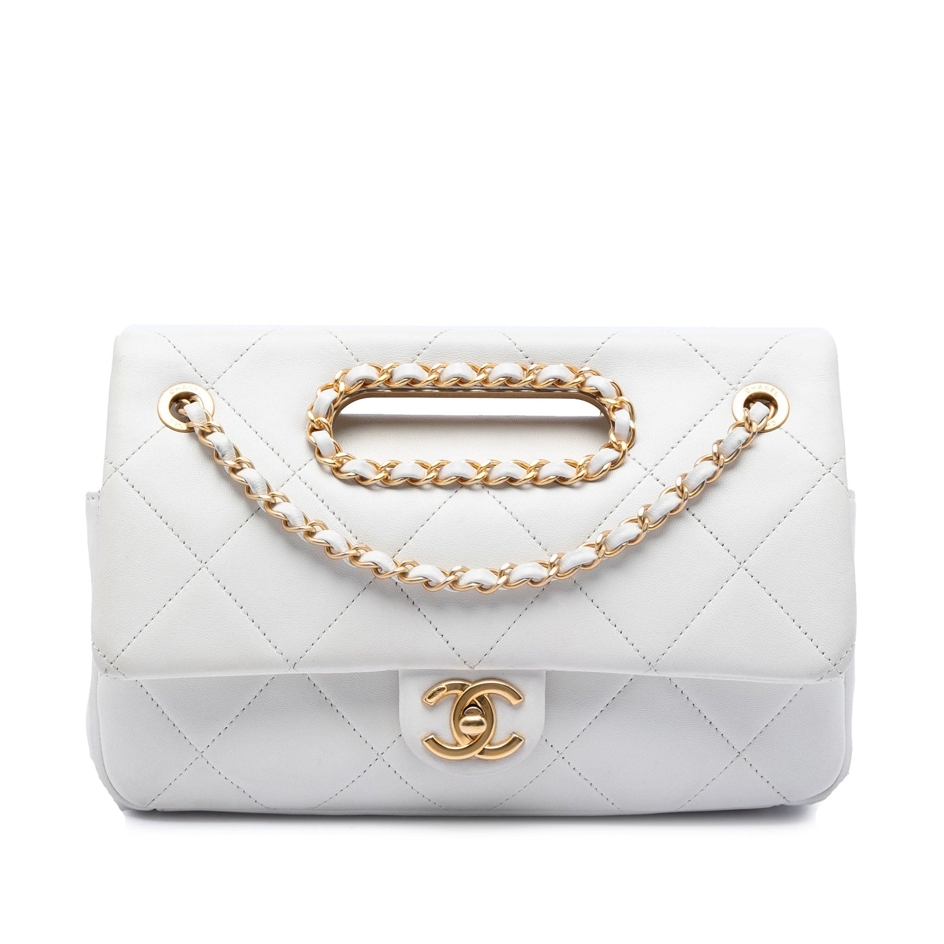 Chanel Medium Quilted Lambskin A Real Catch Flap