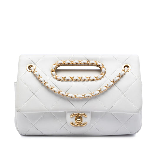 Chanel Medium Quilted Lambskin A Real Catch Flap
