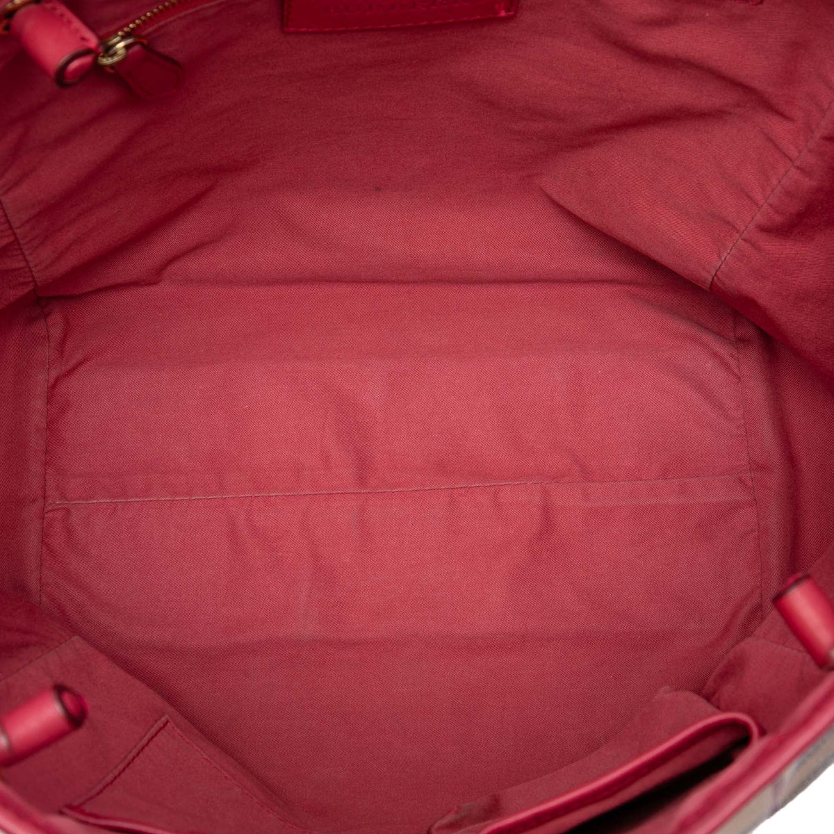 Burberry Small Haymarket Check Coated Canvas and Calfskin Canterbury Tote