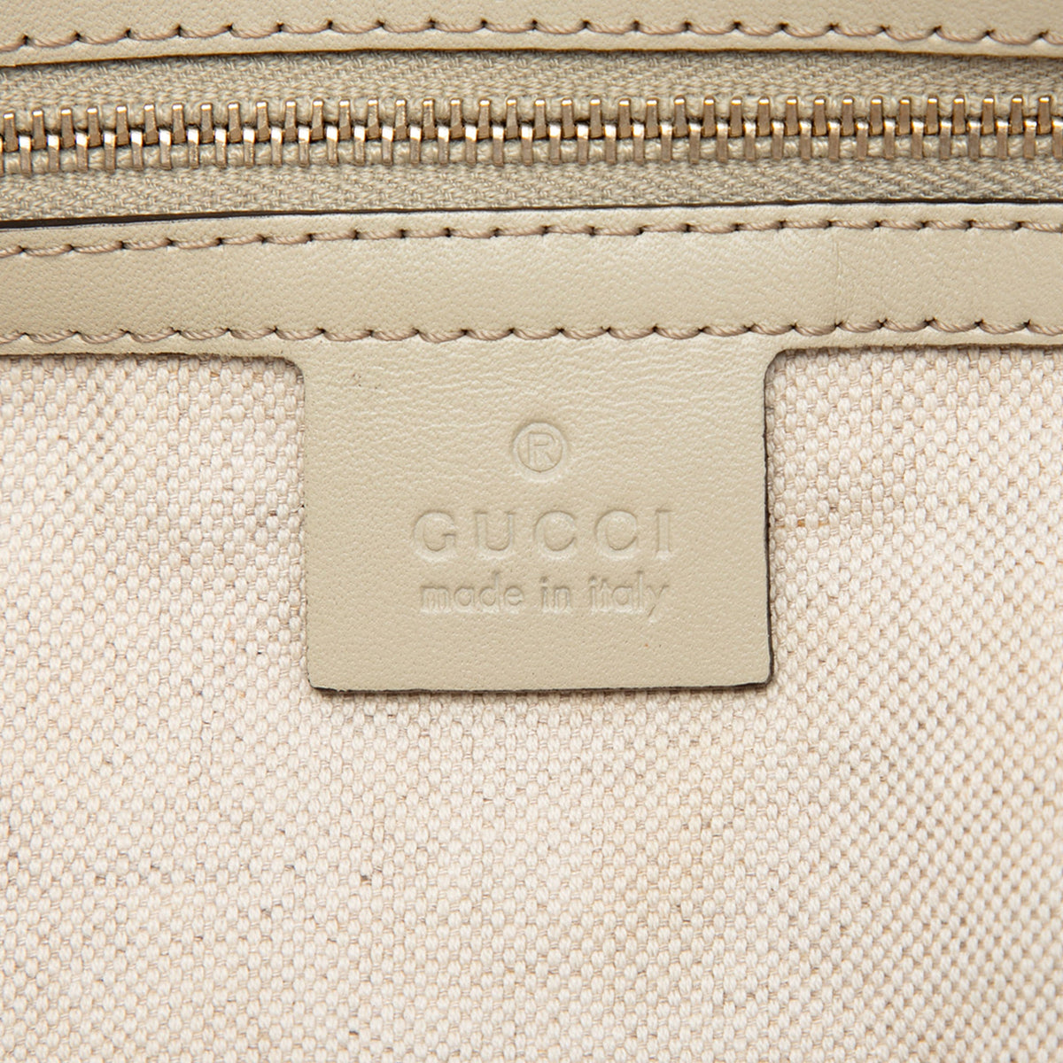 Gucci GG Canvas Web Mayfair Satchel — Beige